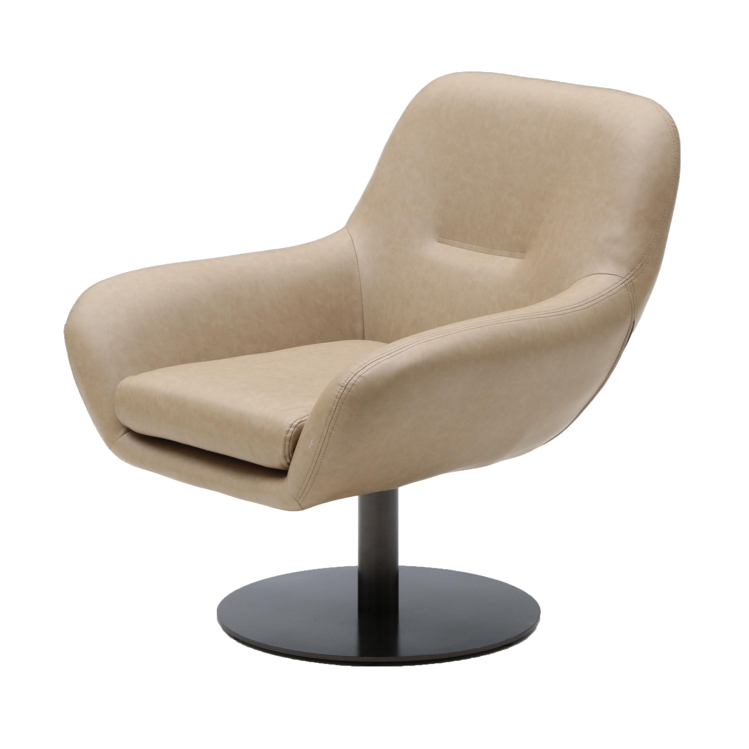 Contemporary Leather Lounge Chair by Uttermost