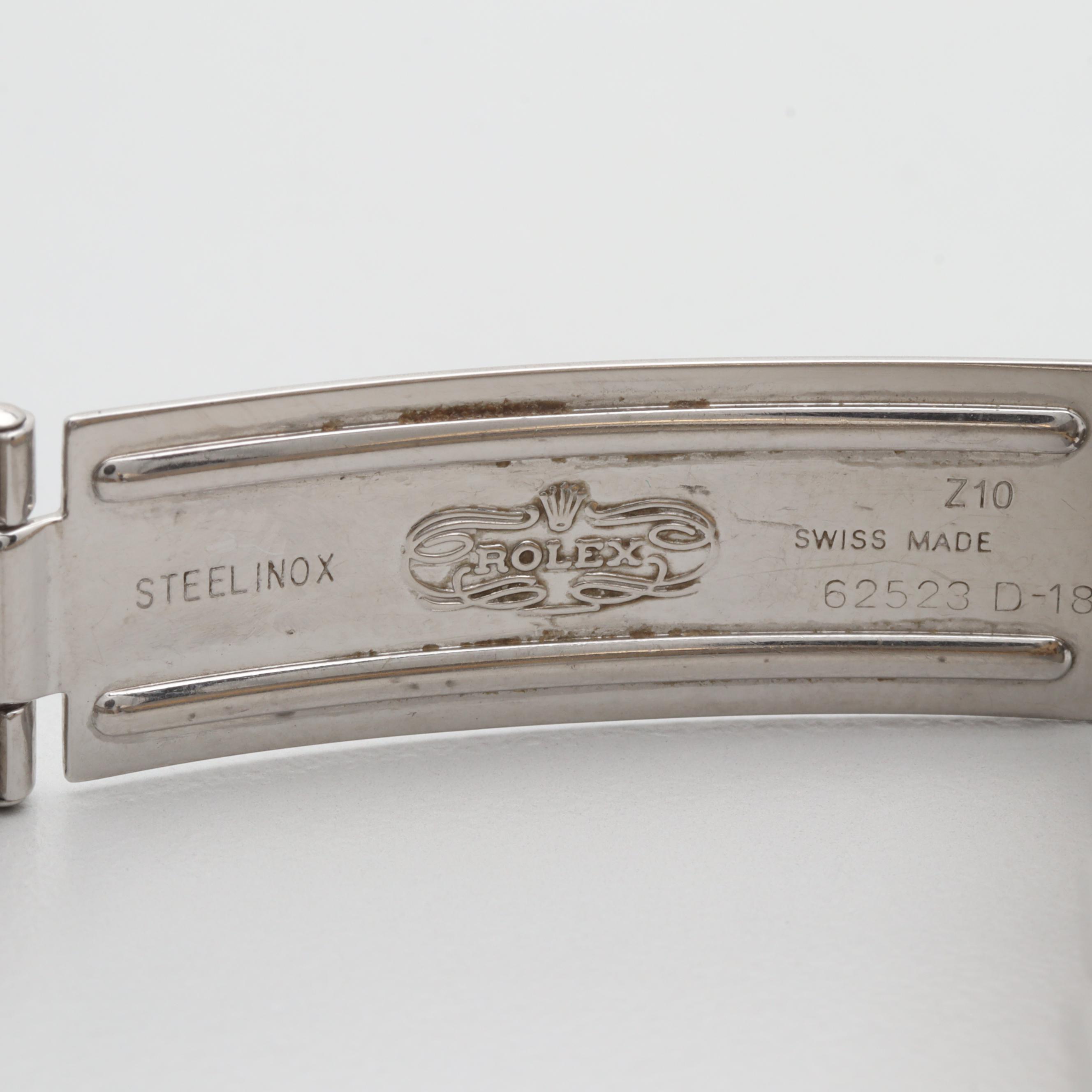 Circa 1994 Rolex 18K Yellow Gold and Stainless Steel Diamond Watch