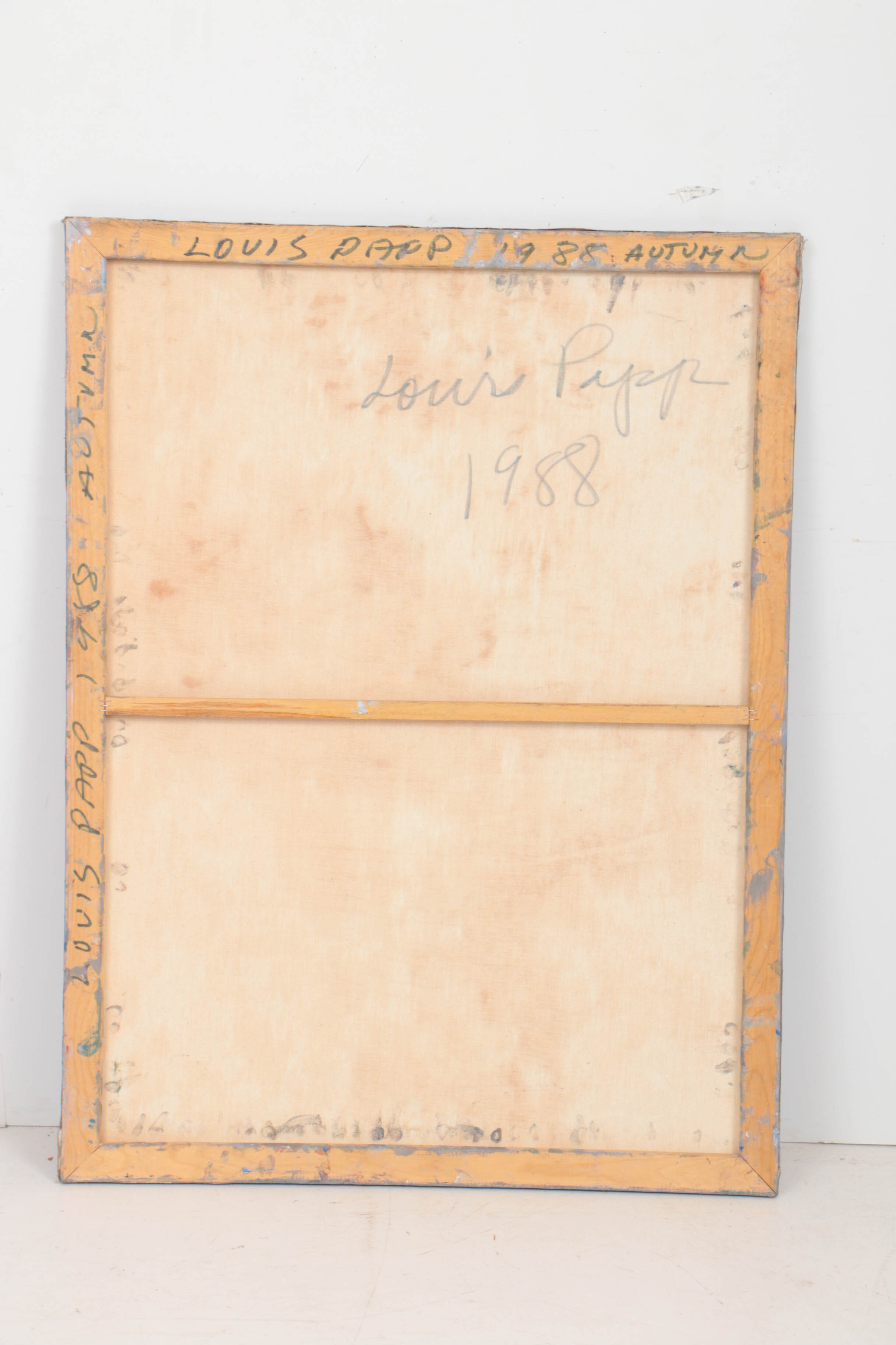 Louis Papp 1988 Oil Painting on Canvas "Autumn"