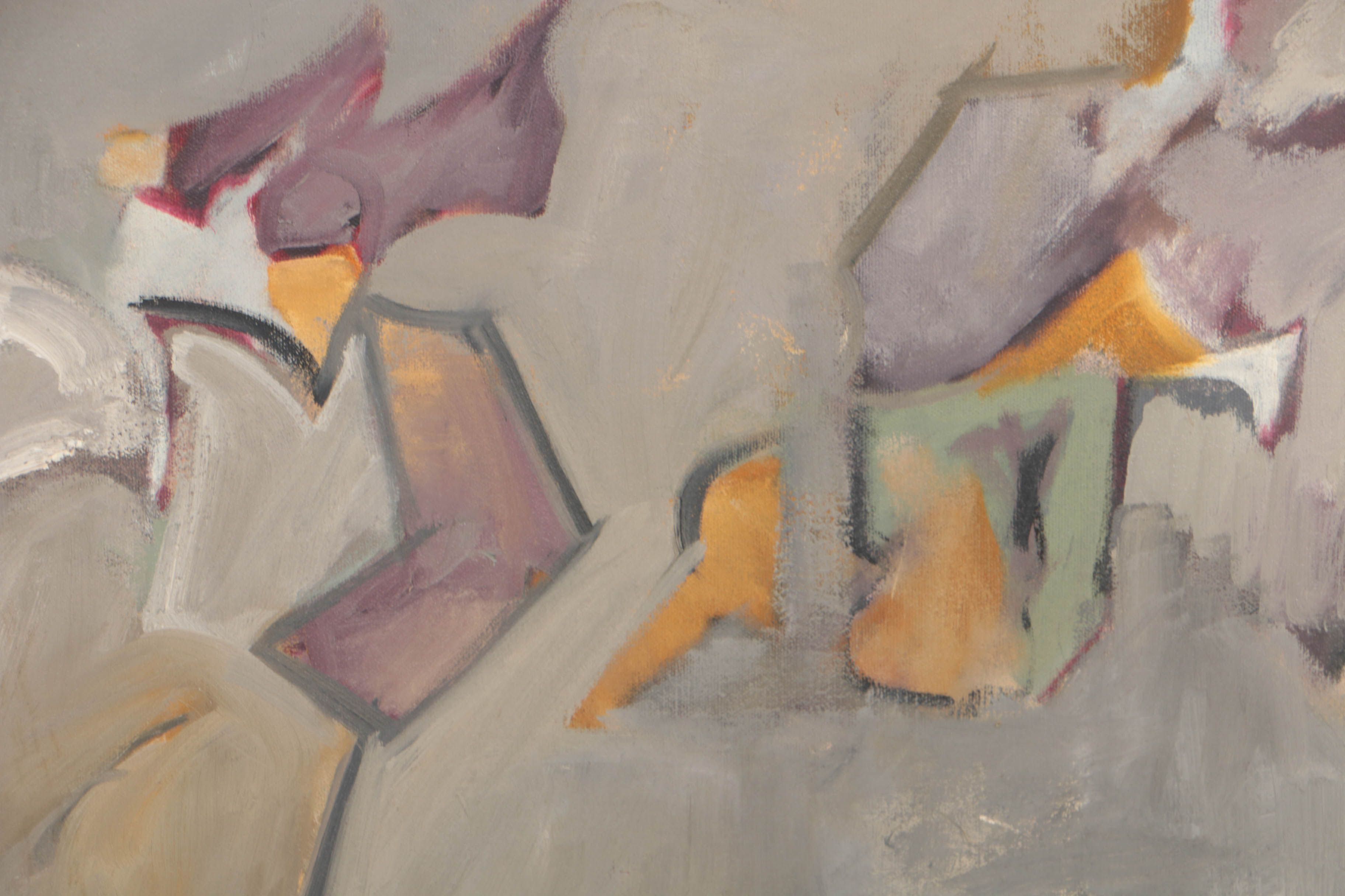 Oscar Murillo Abstract Oil Painting