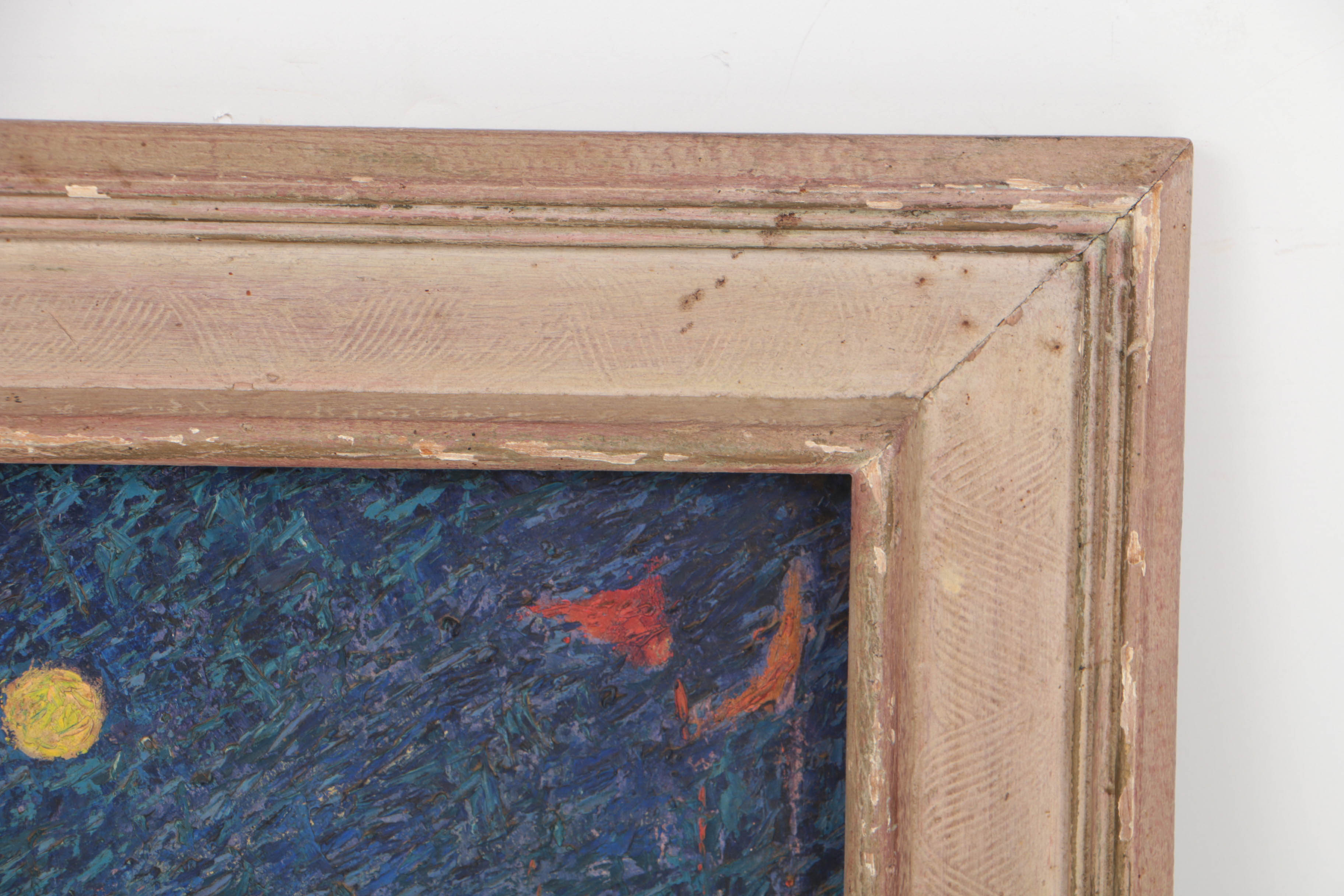 Clarence Klatt 1964 Oil Painting "Balloon Vendor"