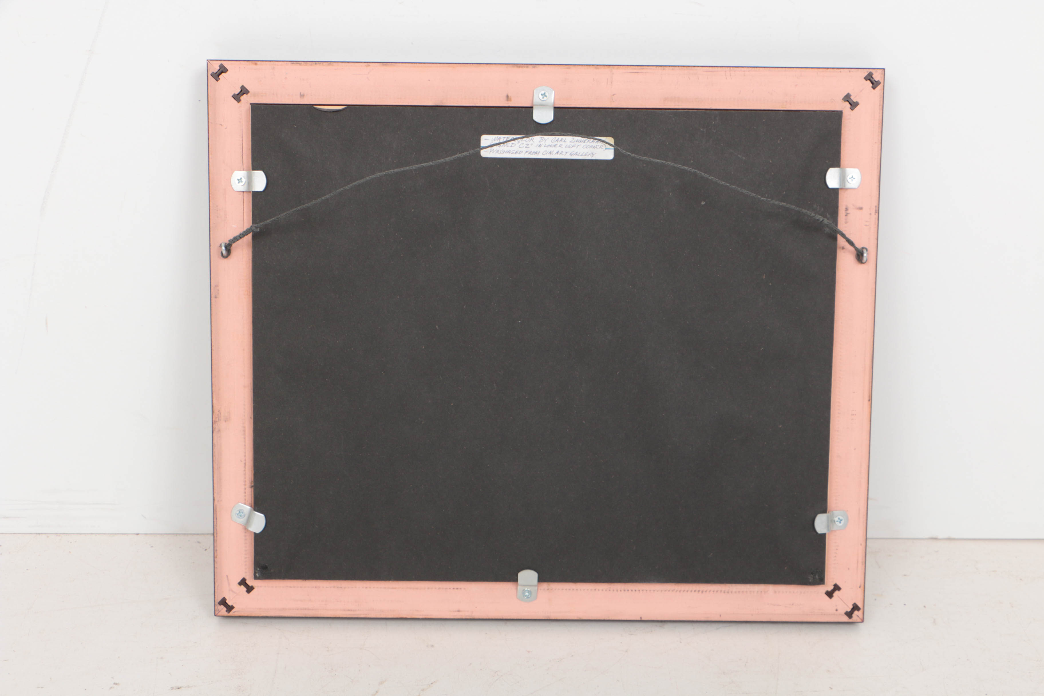 Carl Zimmerman Watercolor on Paper Rocky Coastal Scene