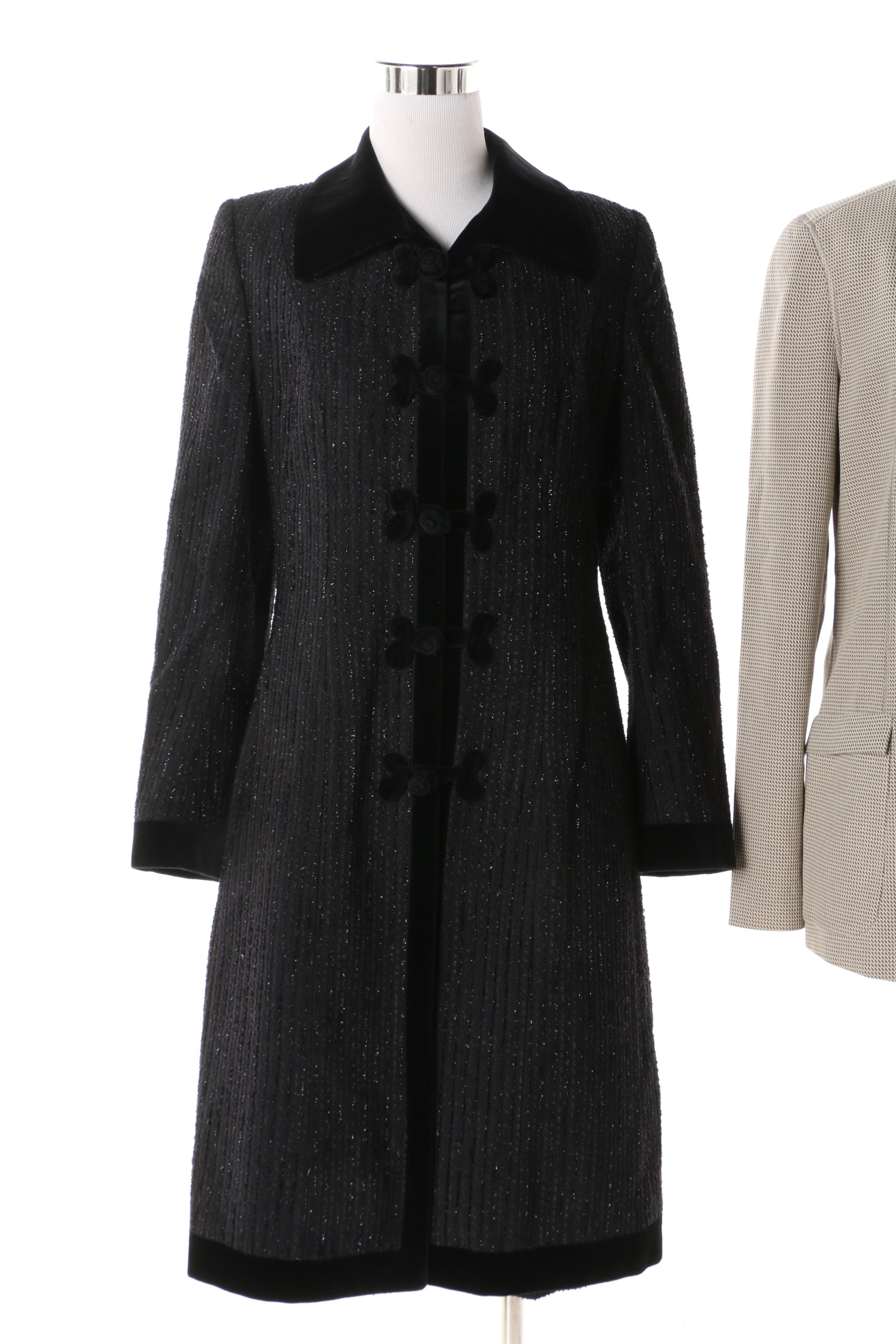 Women's Giorgio Armani Jacket and David Pallas Paris Dress Coat and Skirt