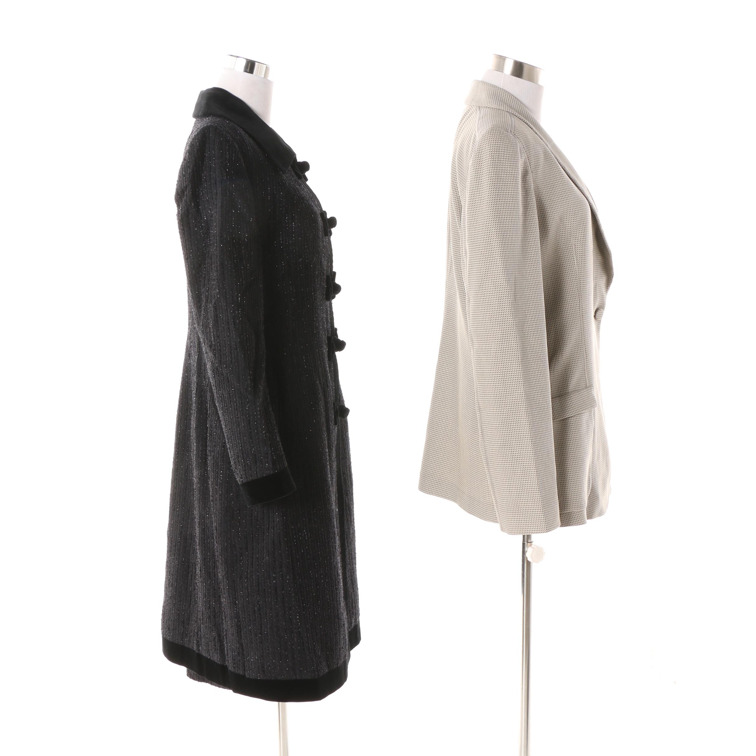Women's Giorgio Armani Jacket and David Pallas Paris Dress Coat and Skirt