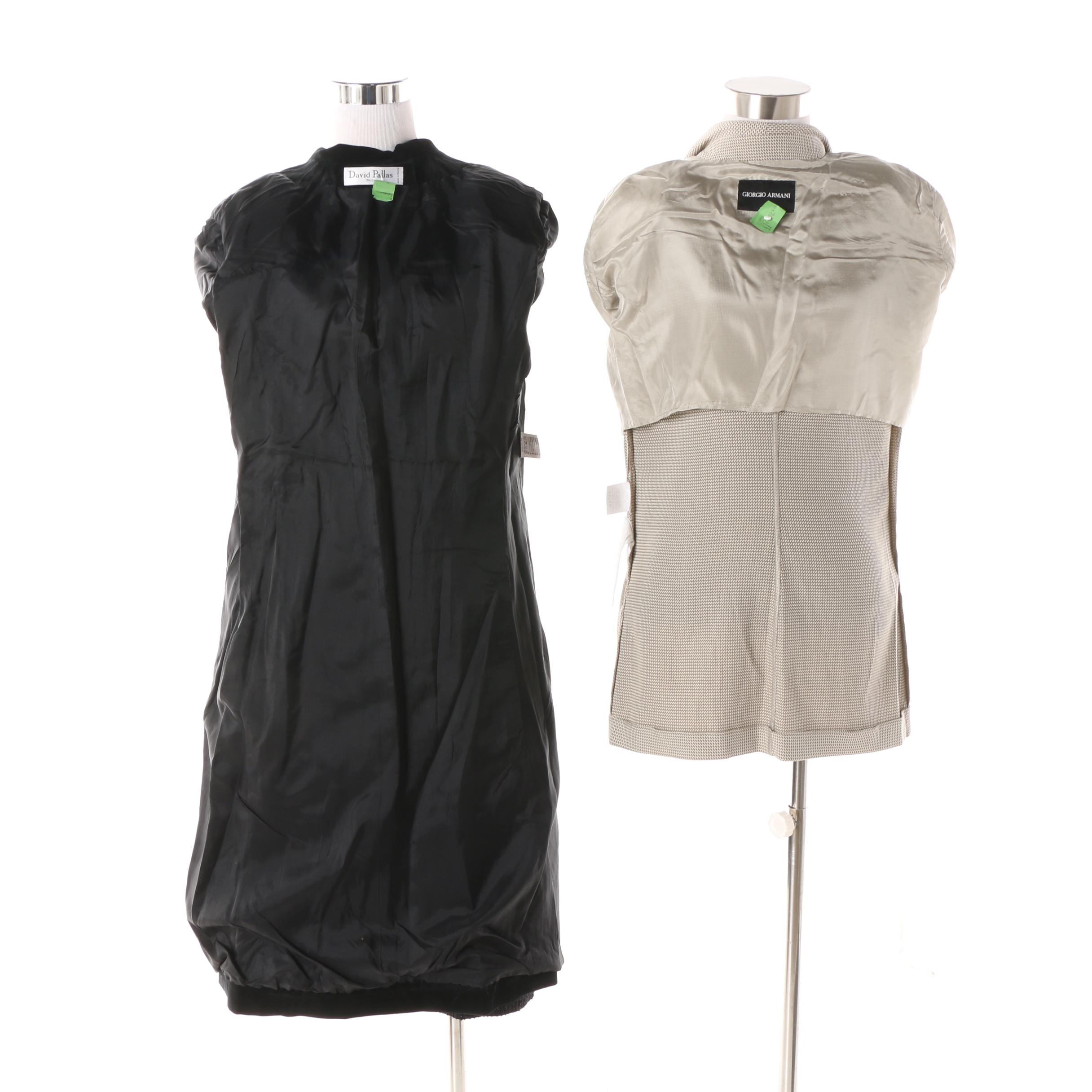 Women's Giorgio Armani Jacket and David Pallas Paris Dress Coat and Skirt