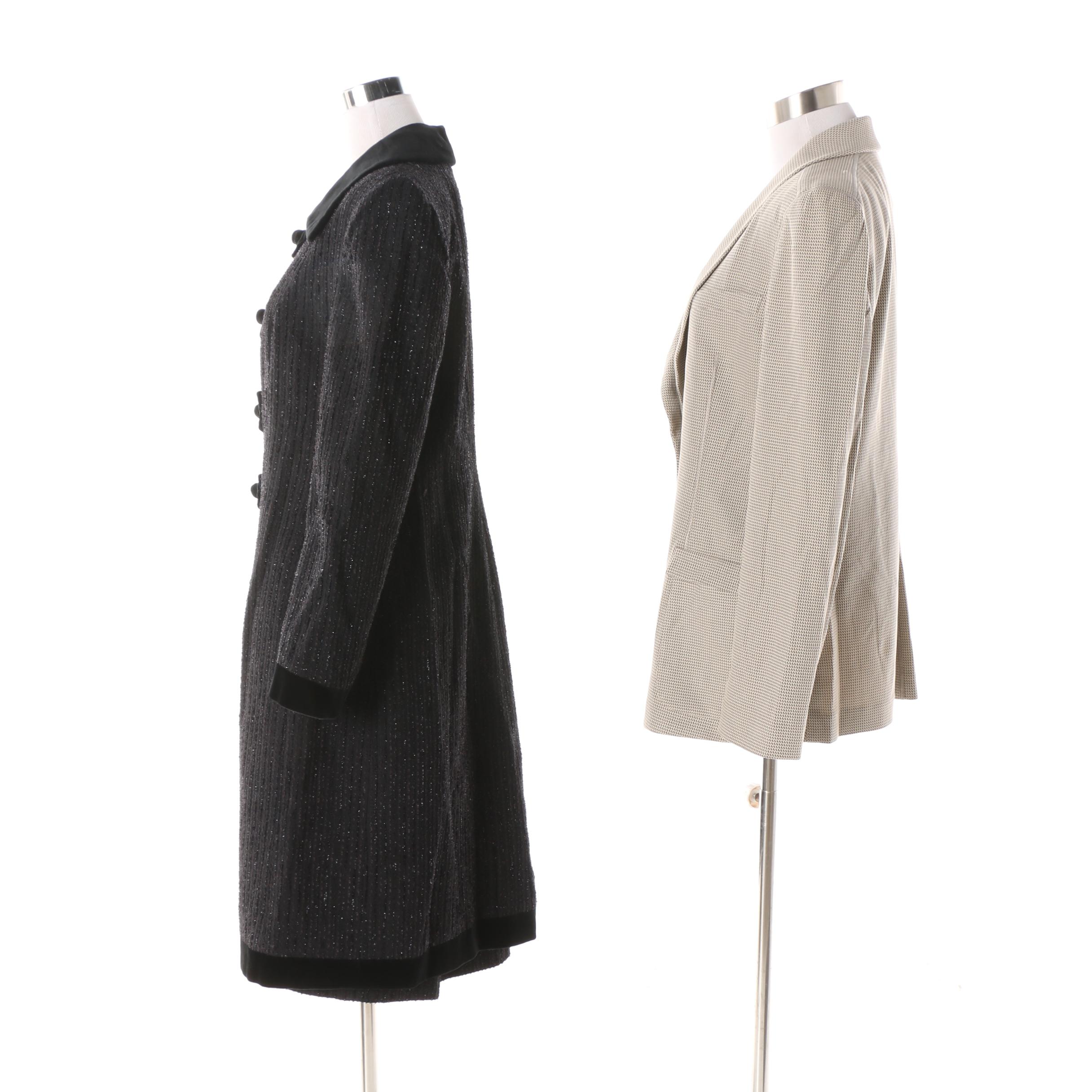 Women's Giorgio Armani Jacket and David Pallas Paris Dress Coat and Skirt