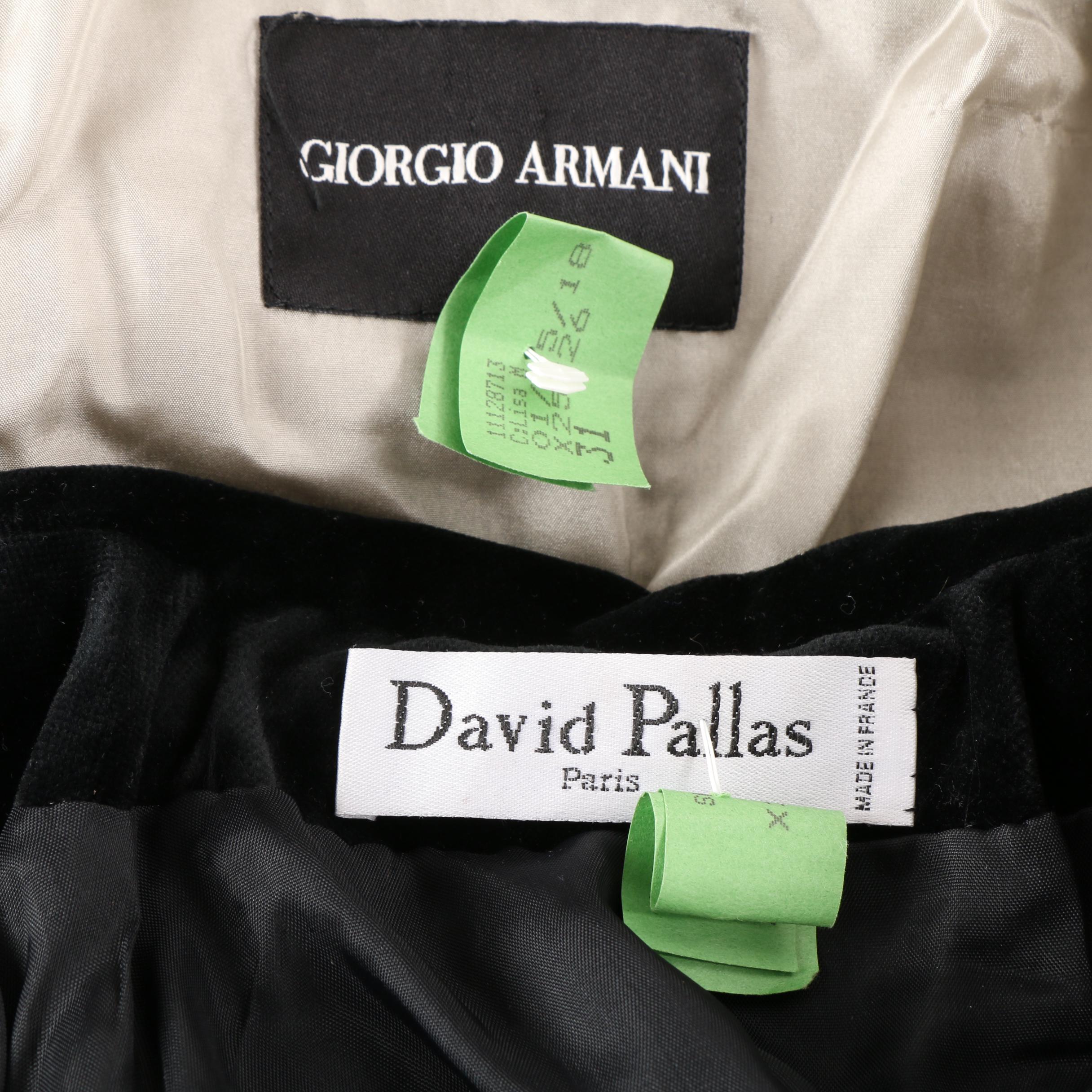 Women's Giorgio Armani Jacket and David Pallas Paris Dress Coat and Skirt