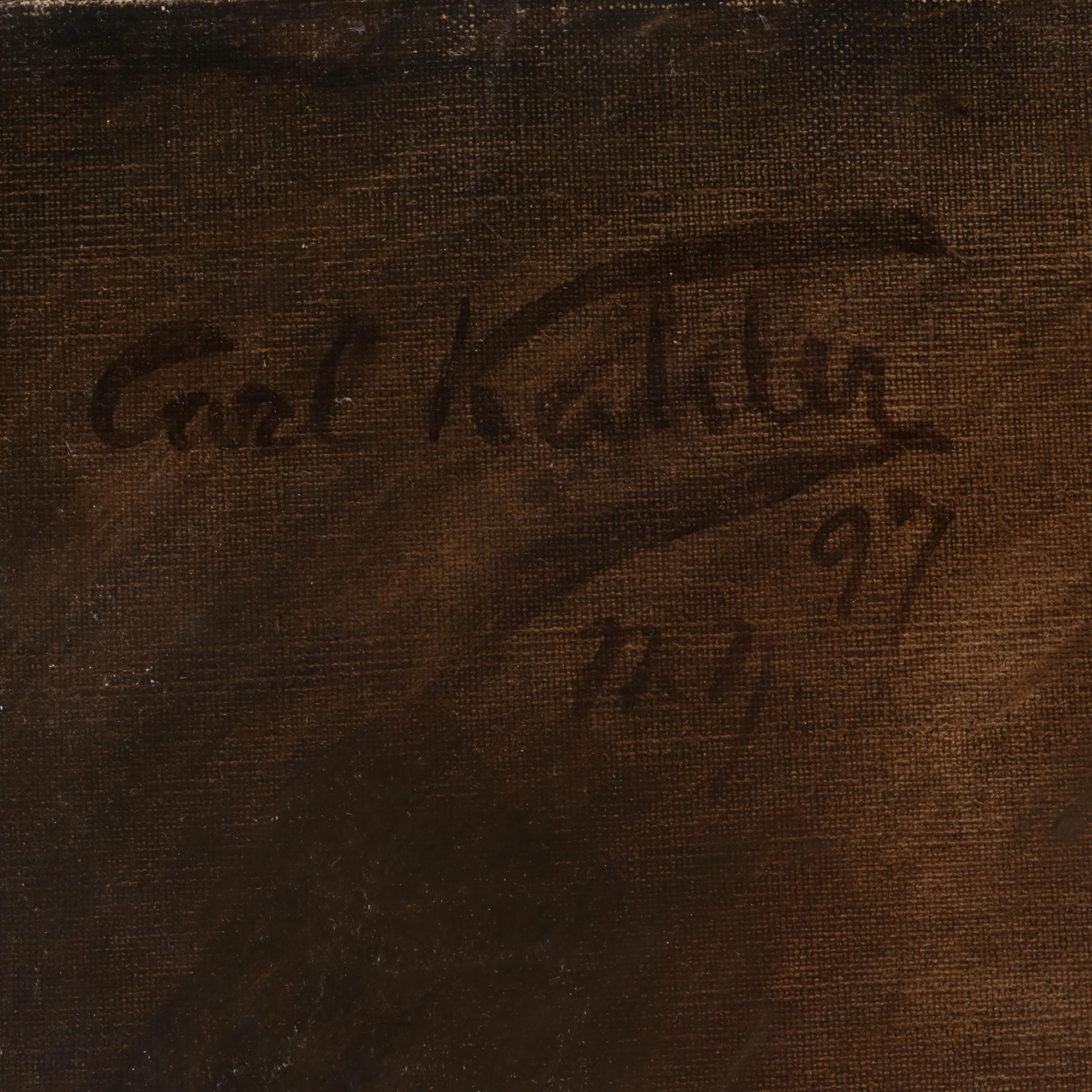 Carl Kahler 1897 Oil Portrait Painting