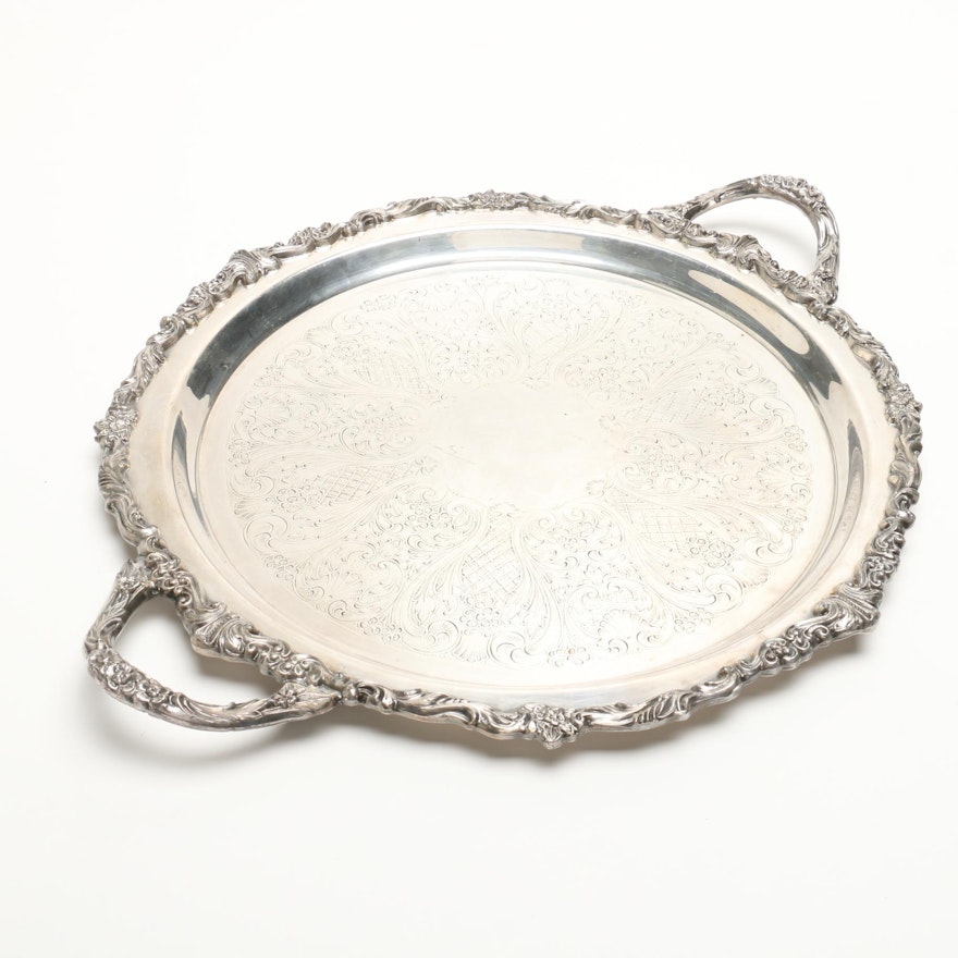 Sheridan Silver Plate Tray with Handles