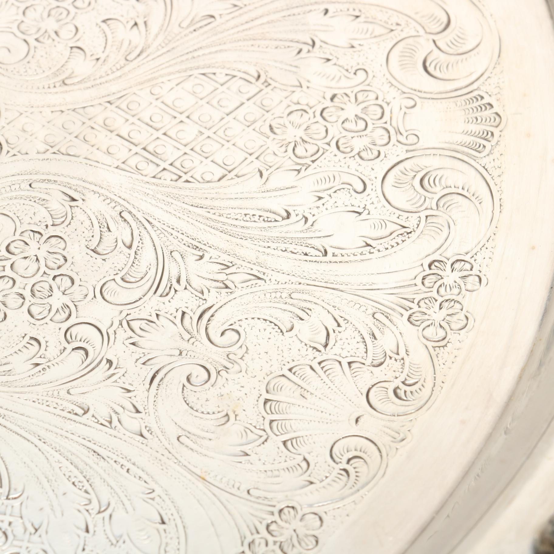 Sheridan Silver Plate Tray with Handles