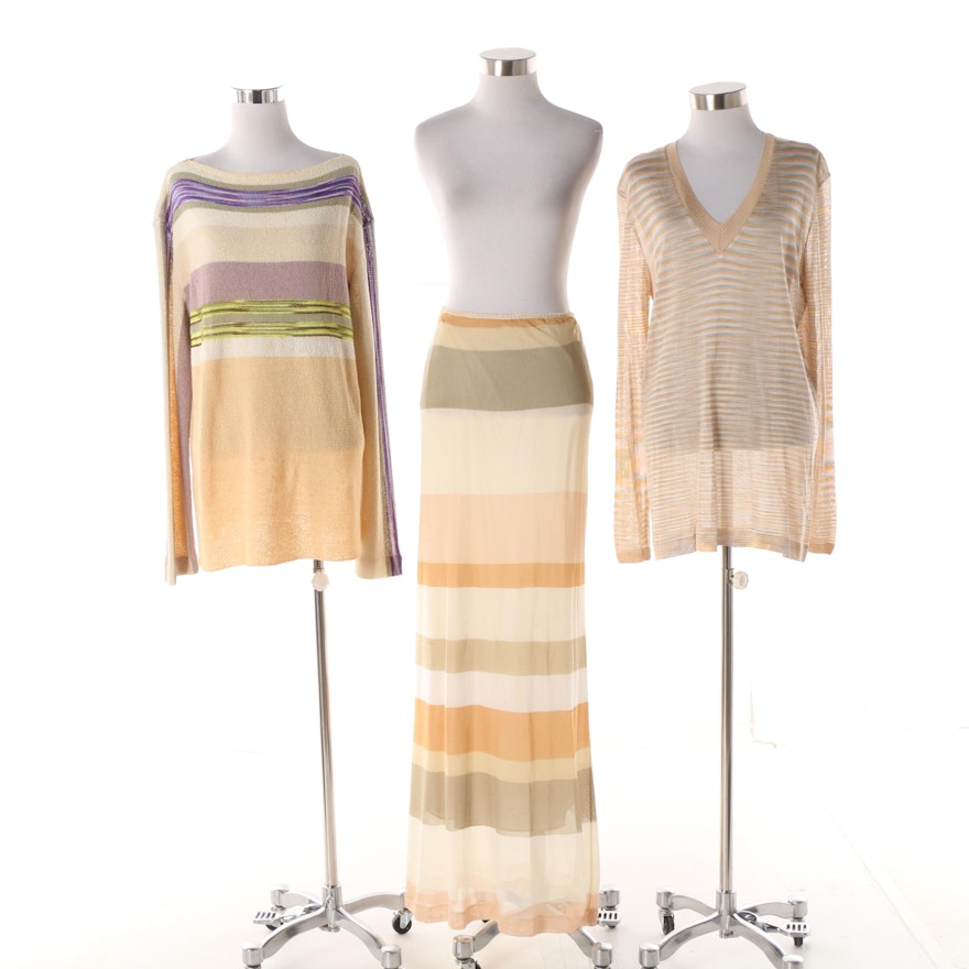 Women's Missoni Knit Tops and Skirt