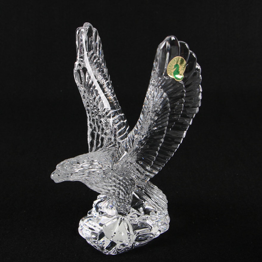 Waterford Crystal "Eagle" Figurine Designed by Fred Curtis