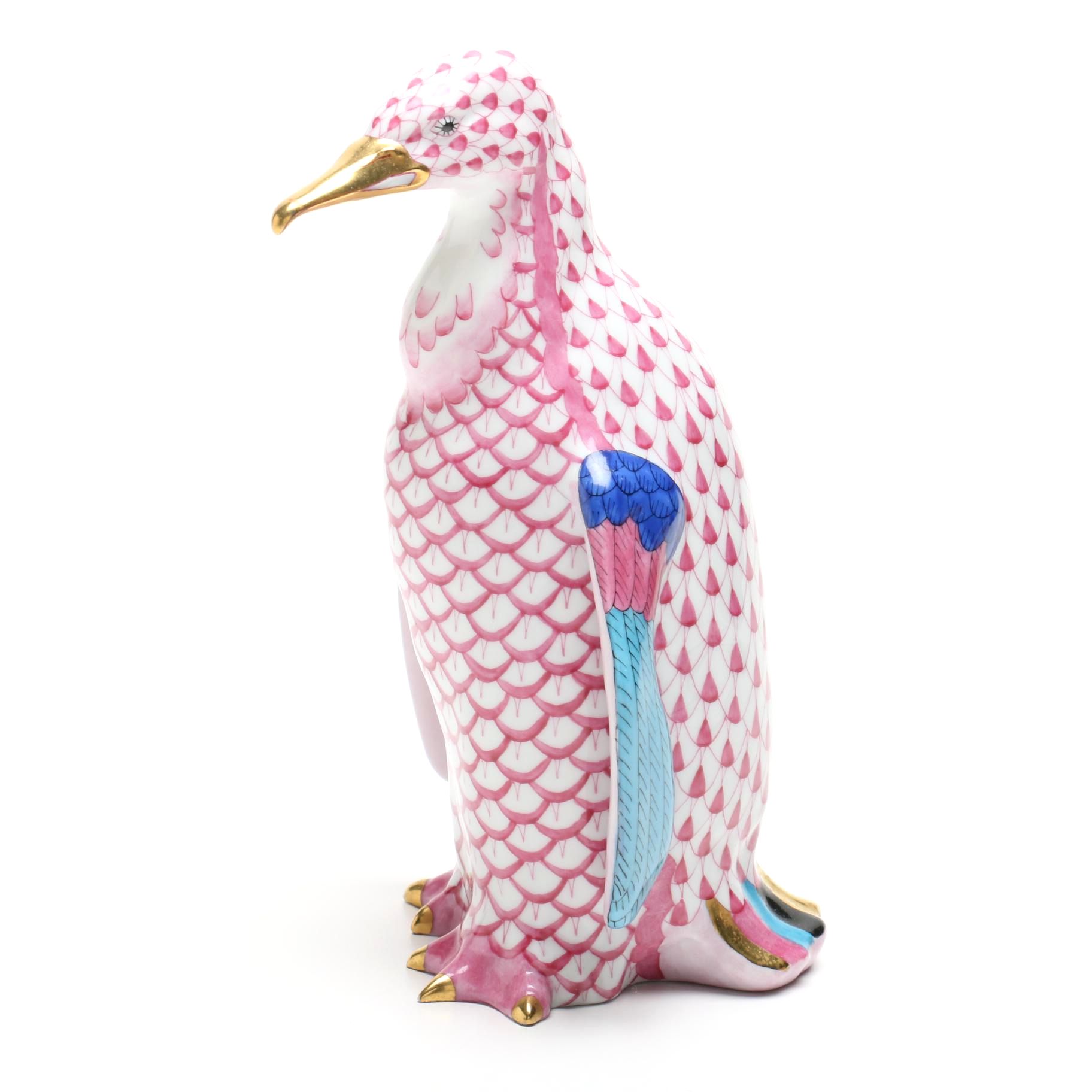 Herend Penguin Figurine