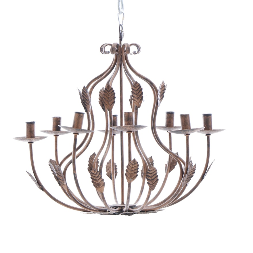 Aged Copper Finish Chandelier