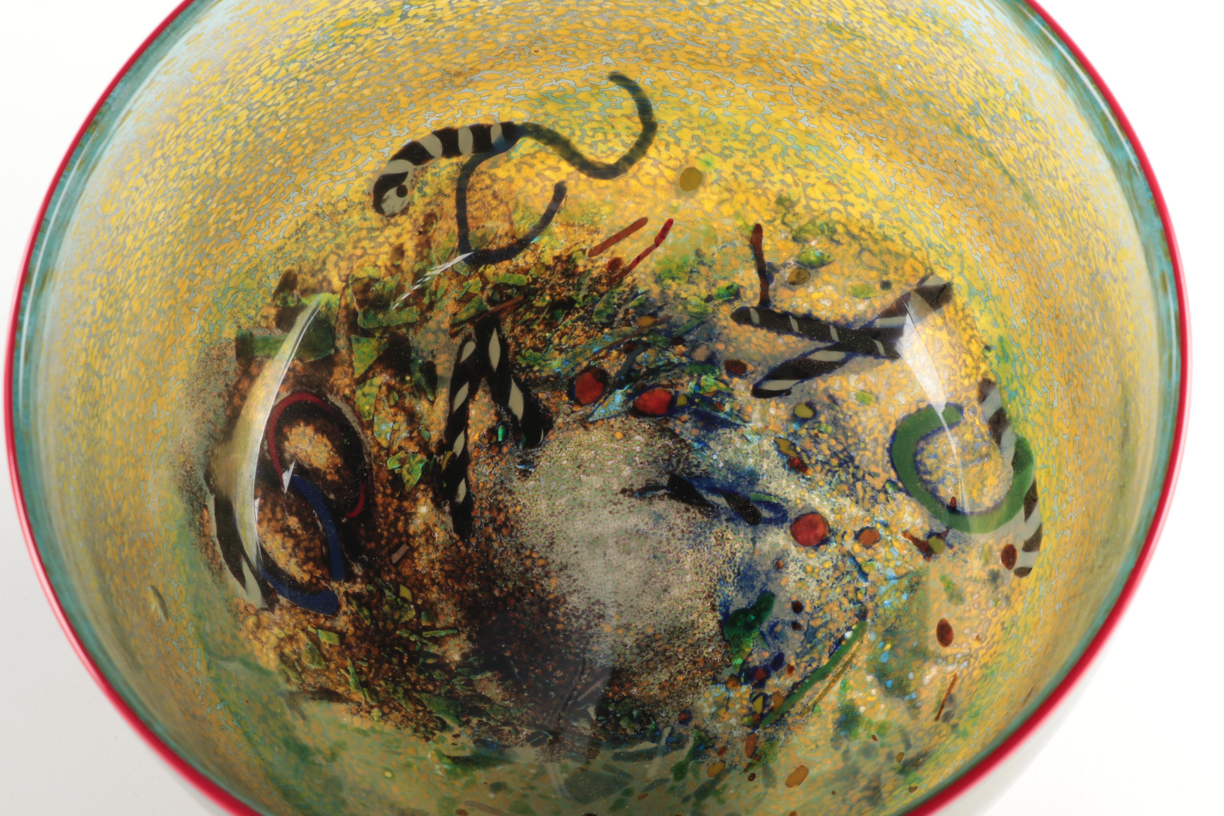 Kosta Boda Blown Glass Bowl by Bertil Vallien