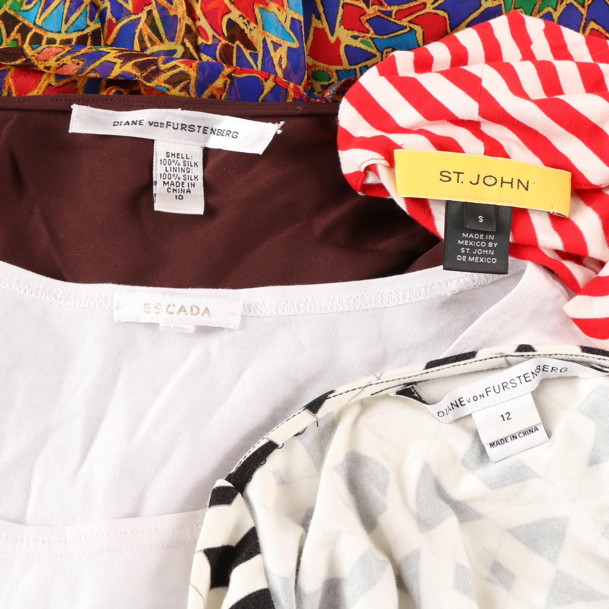 Women's Dresses and Tops including Diane von Furstenberg and St. John