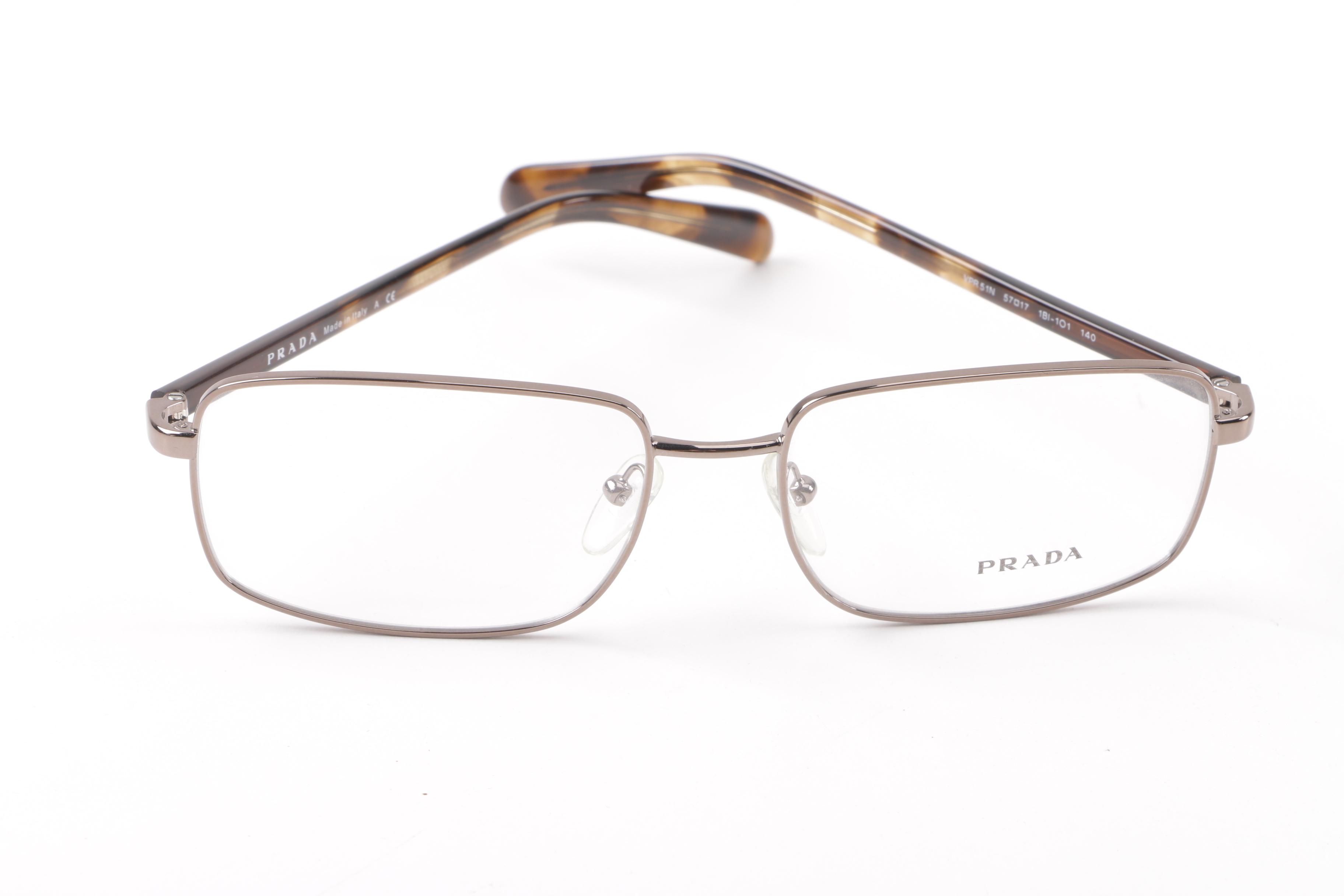 Prada VPR 51N Rectangular Sample Eyeglasses with Case