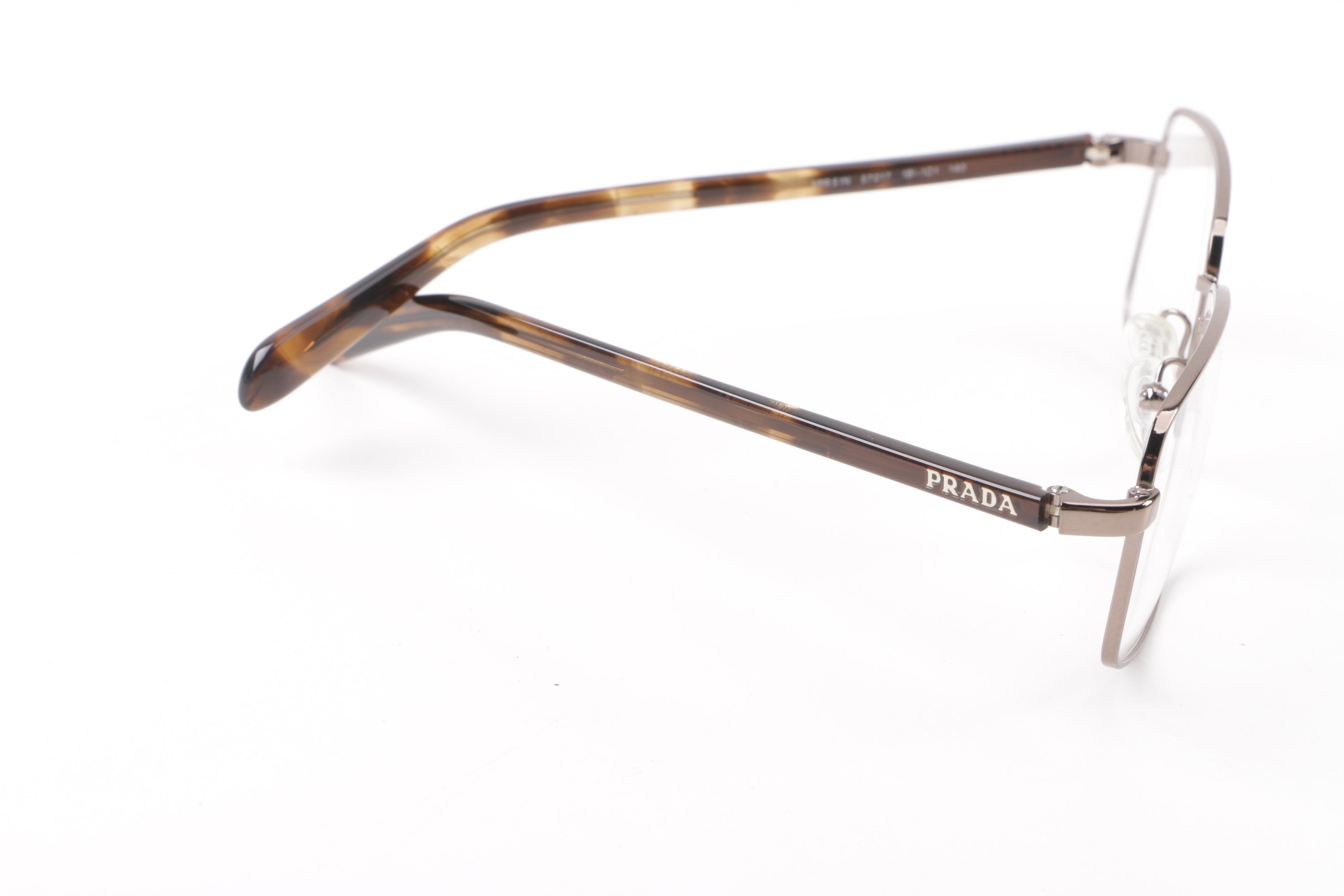 Prada VPR 51N Rectangular Sample Eyeglasses with Case