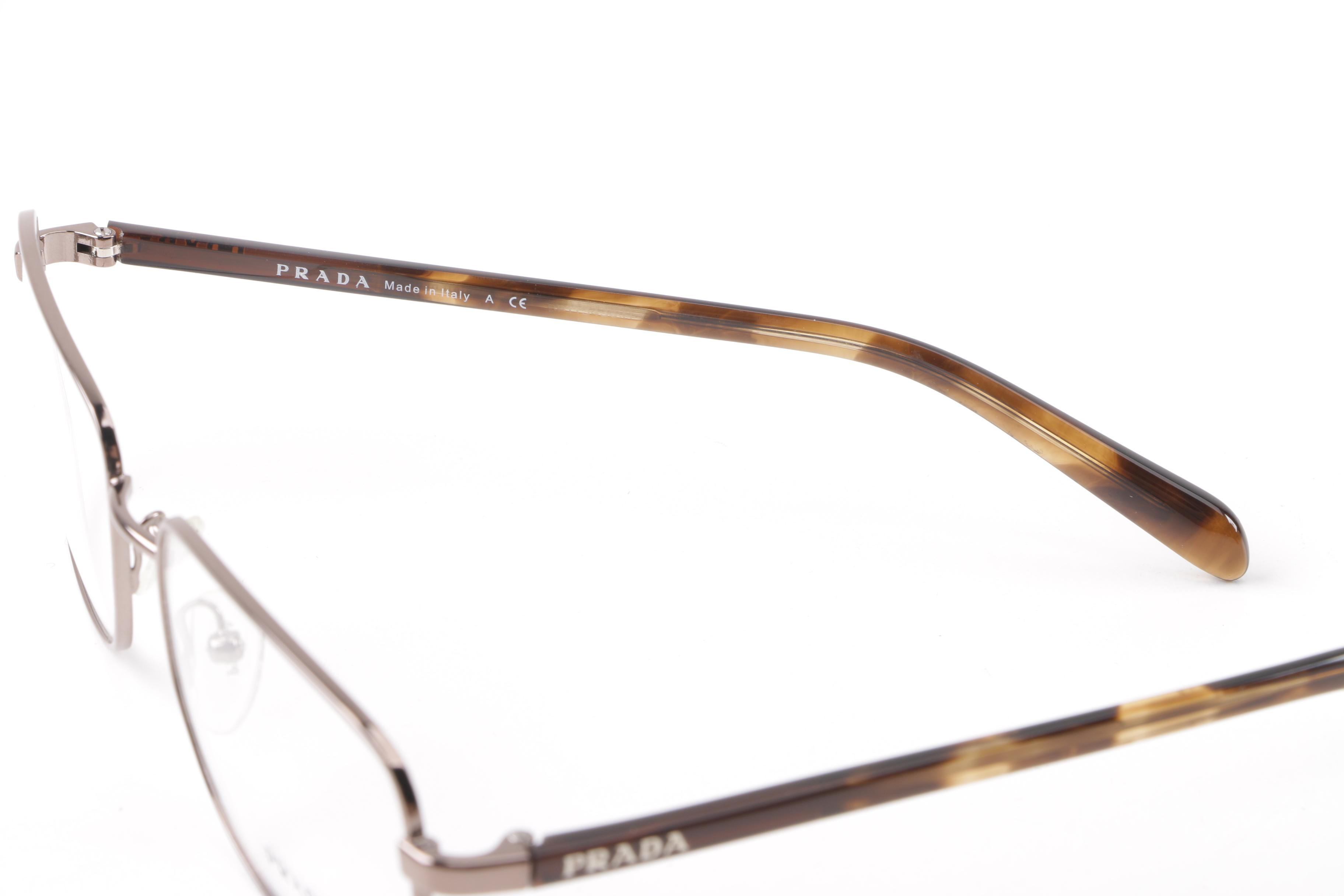 Prada VPR 51N Rectangular Sample Eyeglasses with Case