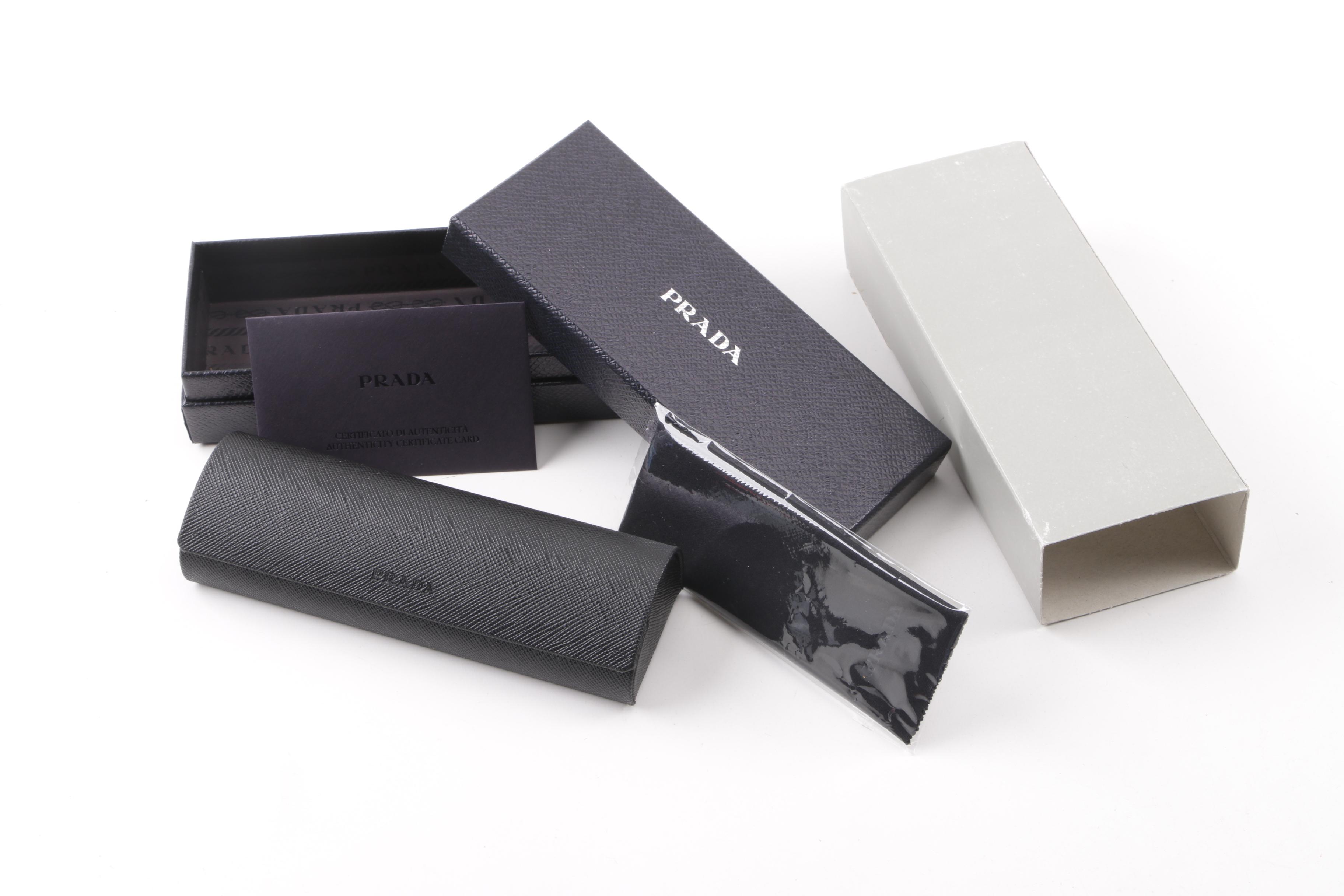 Prada VPR 51N Rectangular Sample Eyeglasses with Case