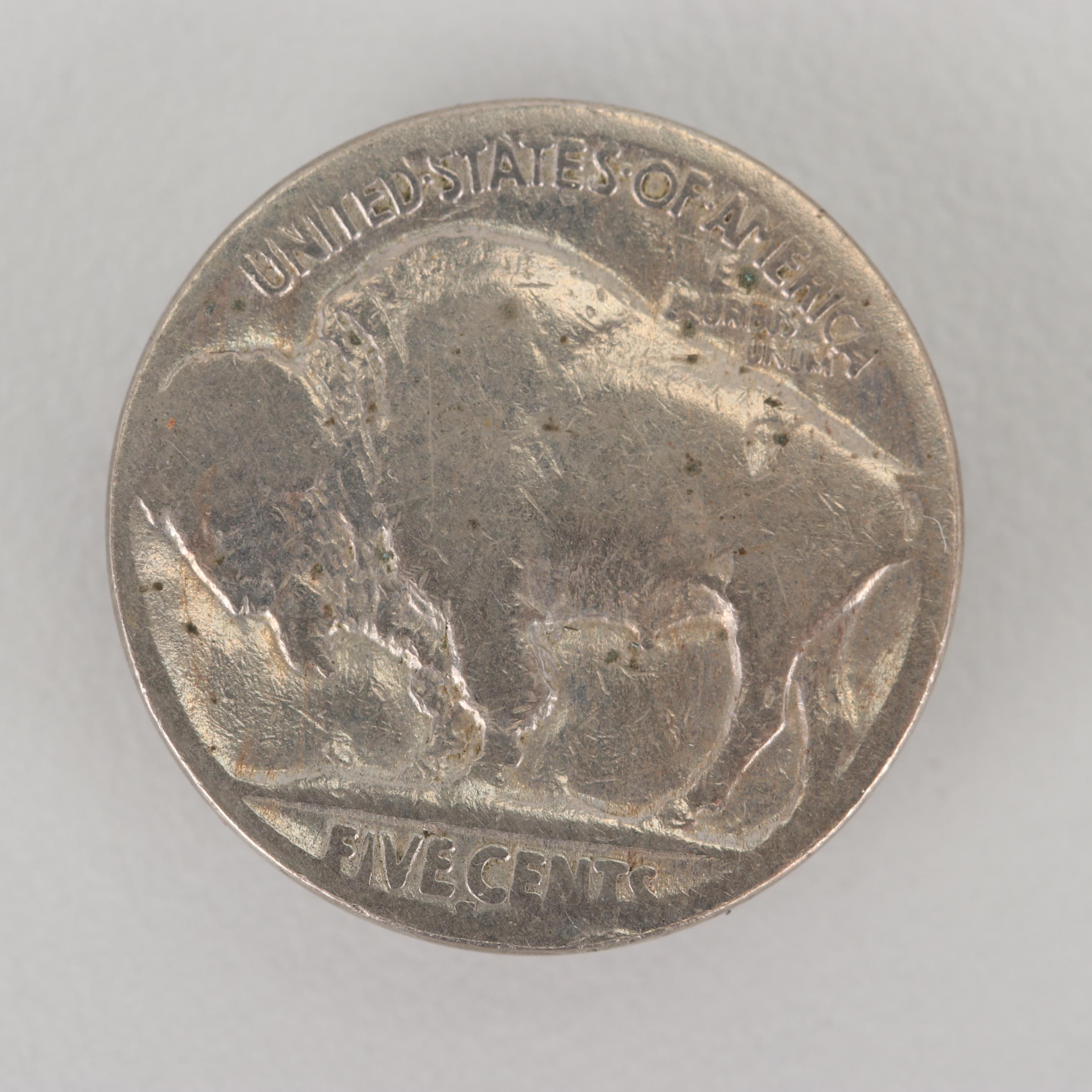 1936 Buffalo Nickel Button Covers