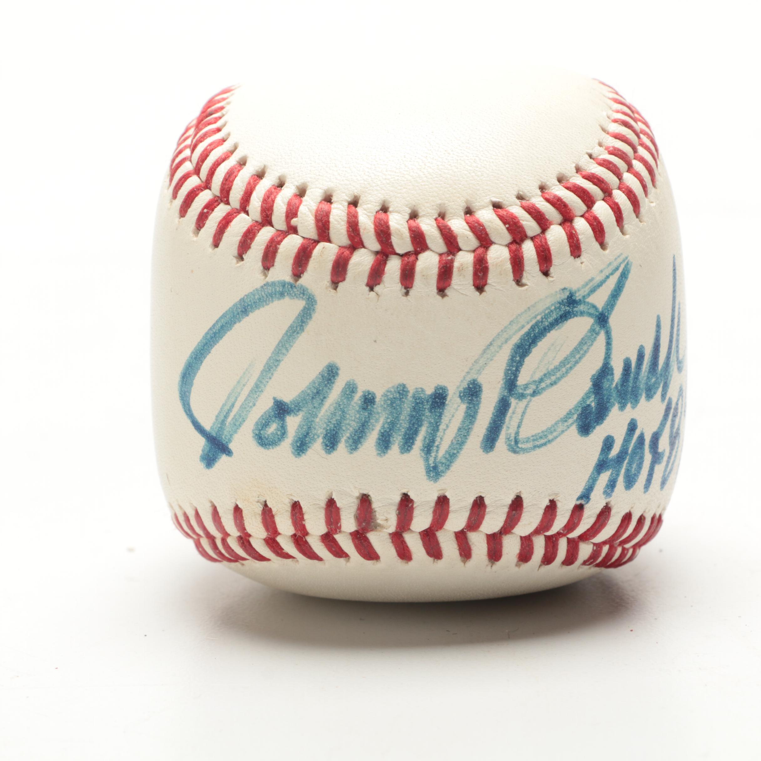 Johnny Bench Signed Rawlings Baseball Paperweight  COA