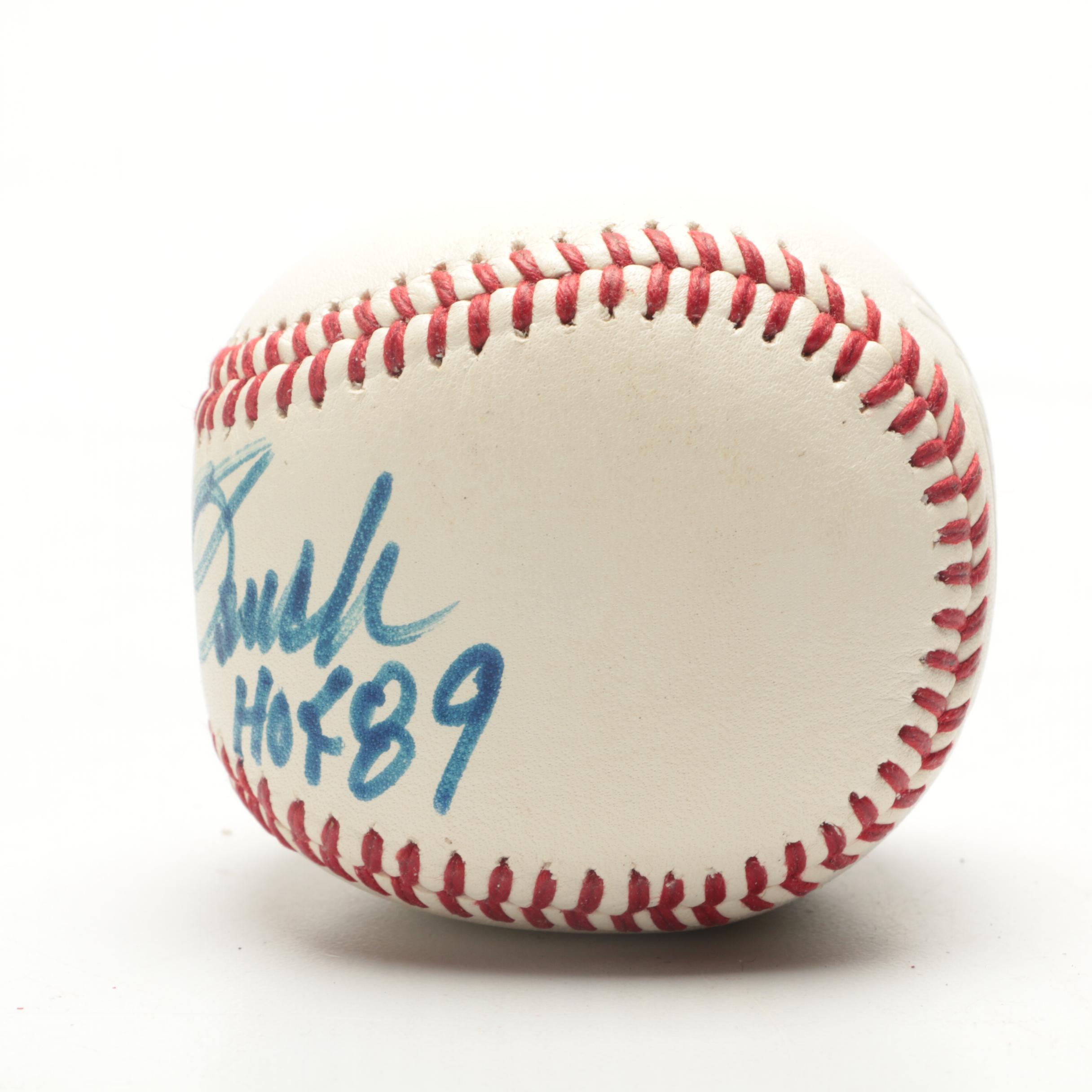 Johnny Bench Signed Rawlings Baseball Paperweight  COA