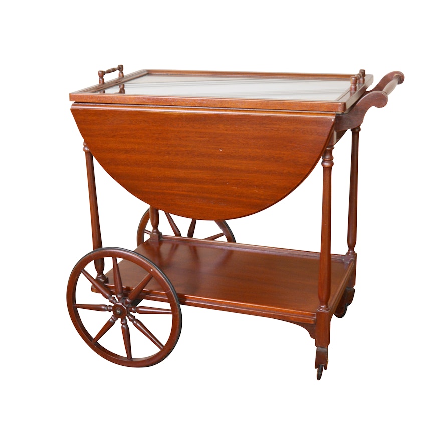 Mahogany Tea Cart by Pallman Furniture Co., Mid-20th Century