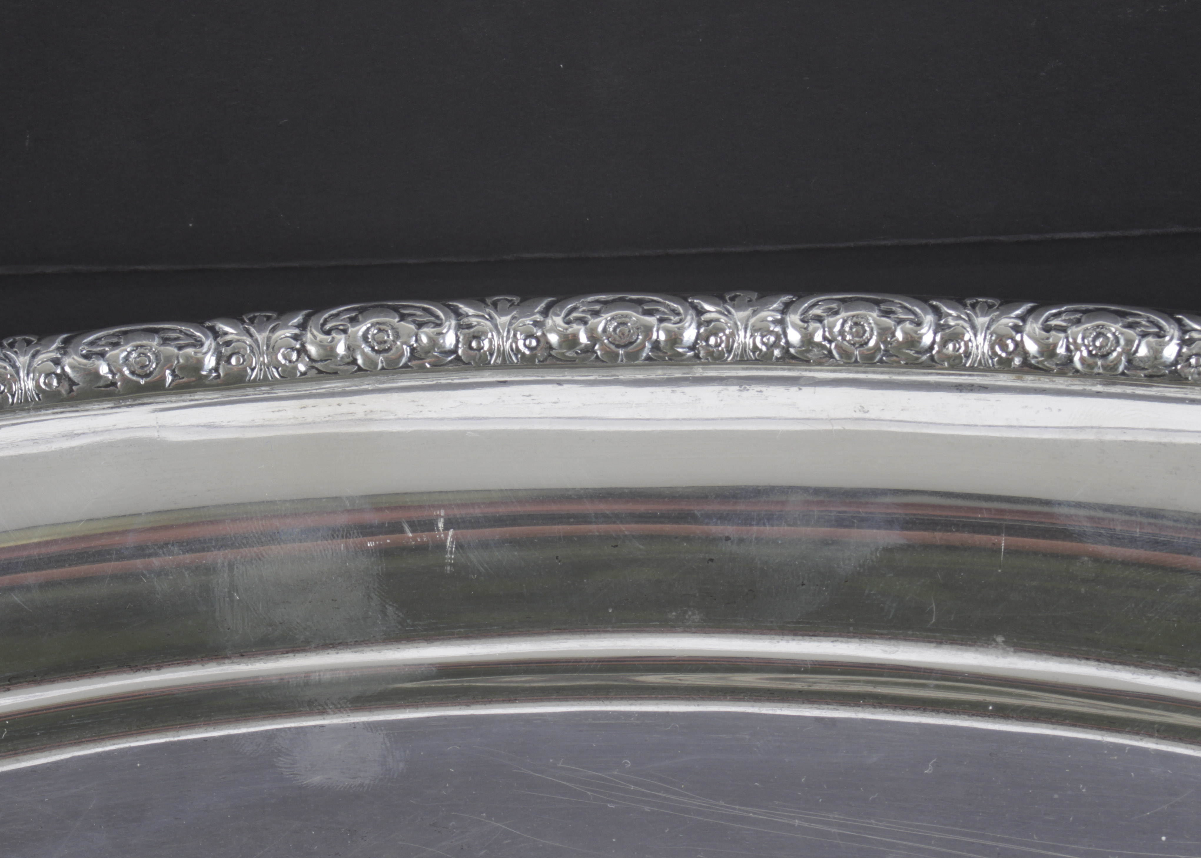 International Silver Co. "Prelude" Sterling Silver Large Waiter Tray