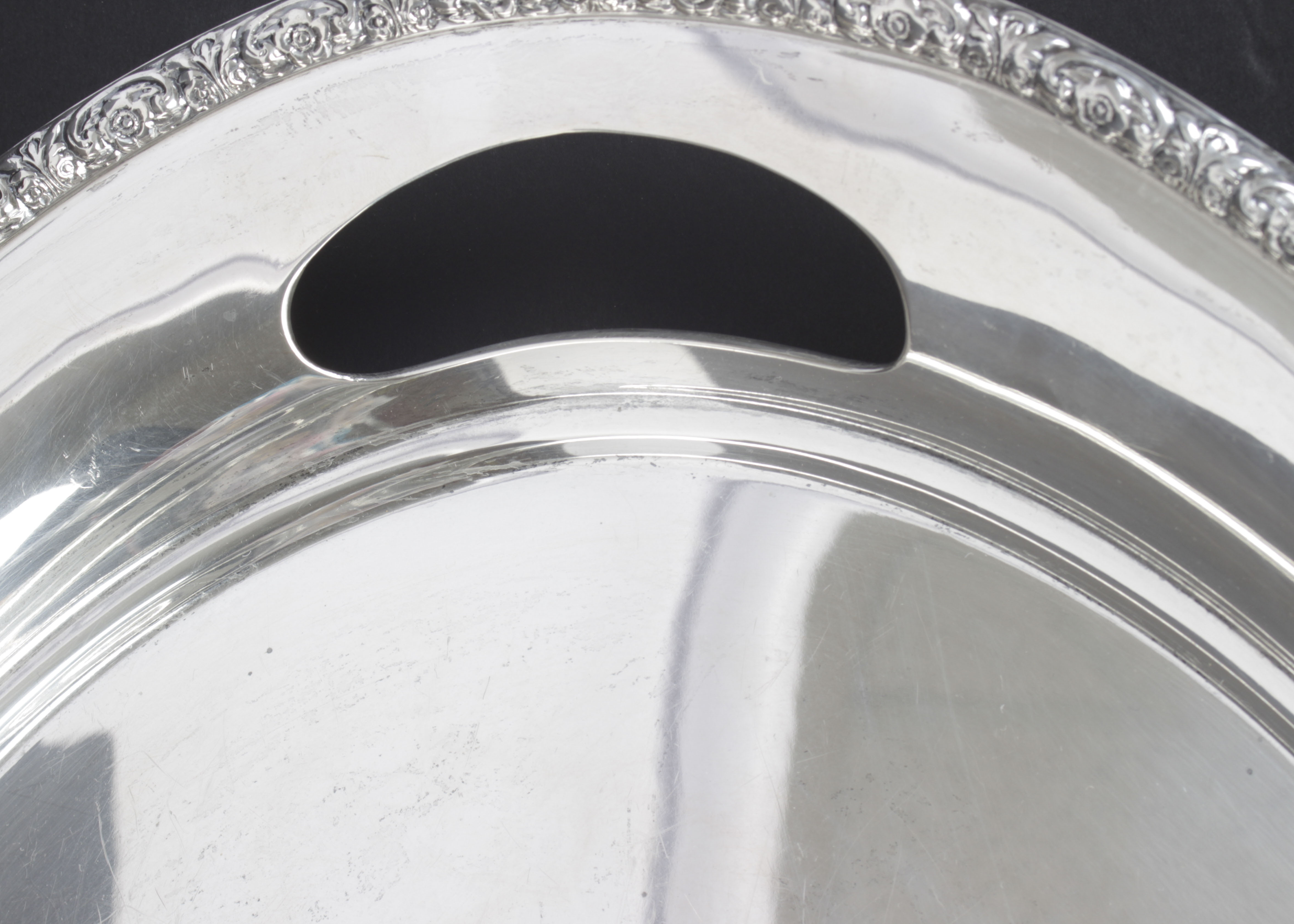 International Silver Co. "Prelude" Sterling Silver Large Waiter Tray