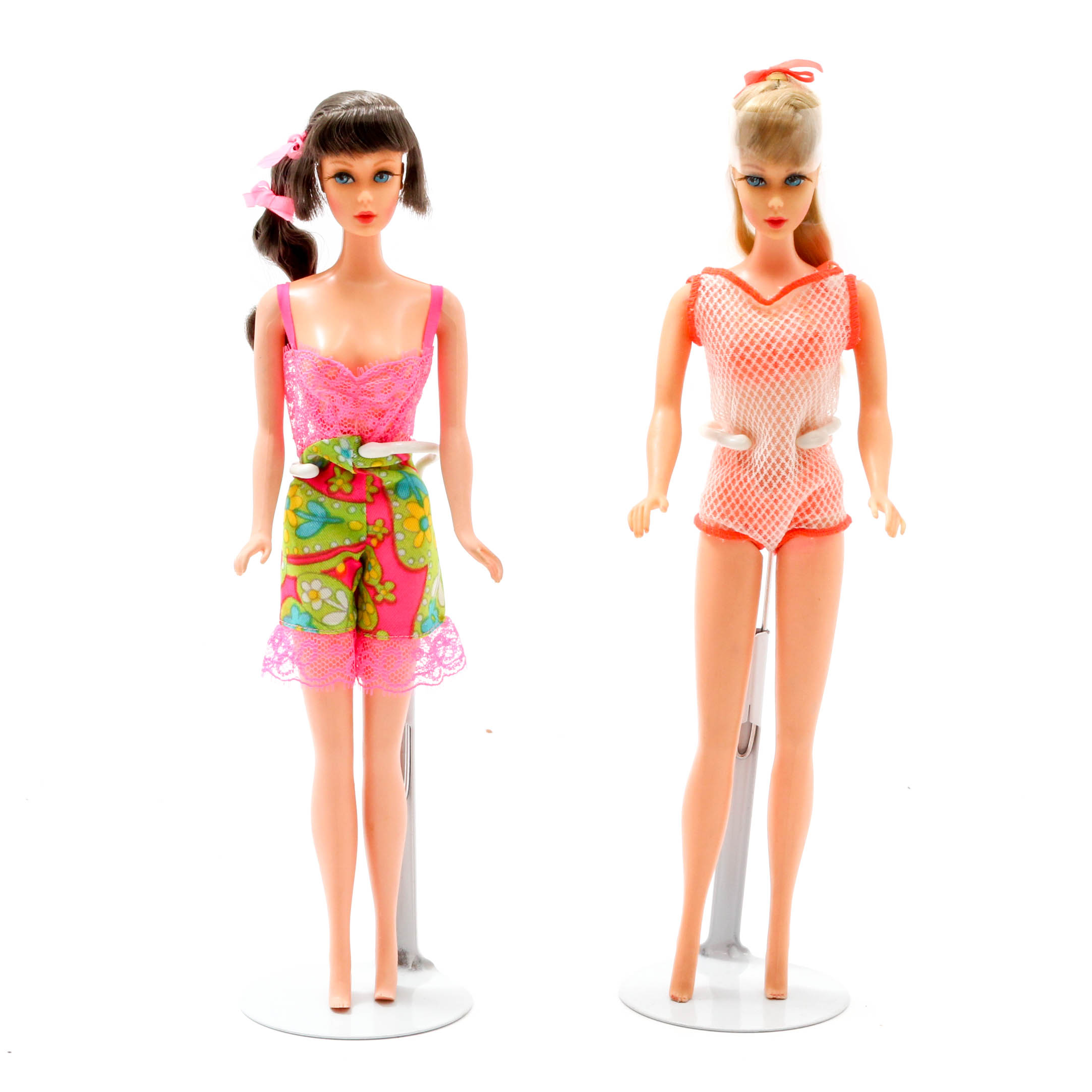 1967 Twist-n-Turn Barbie and 1968 Talking Barbie