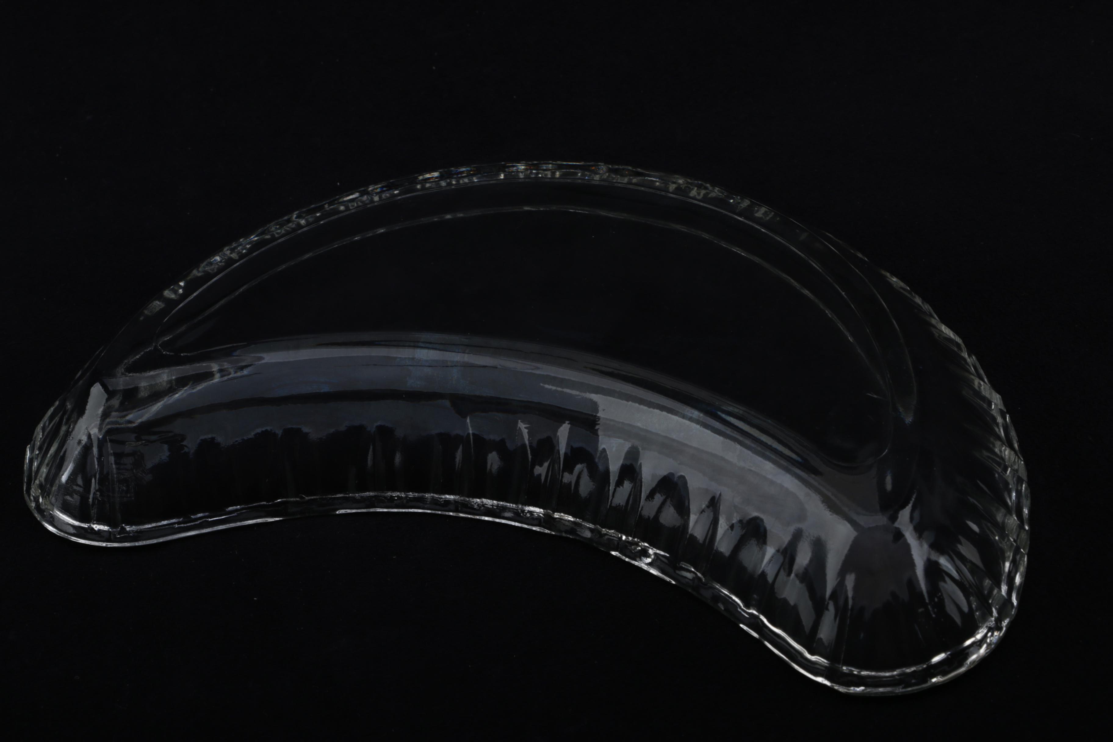 1970s Colony "Regency Clear" Crescent Salad Plates