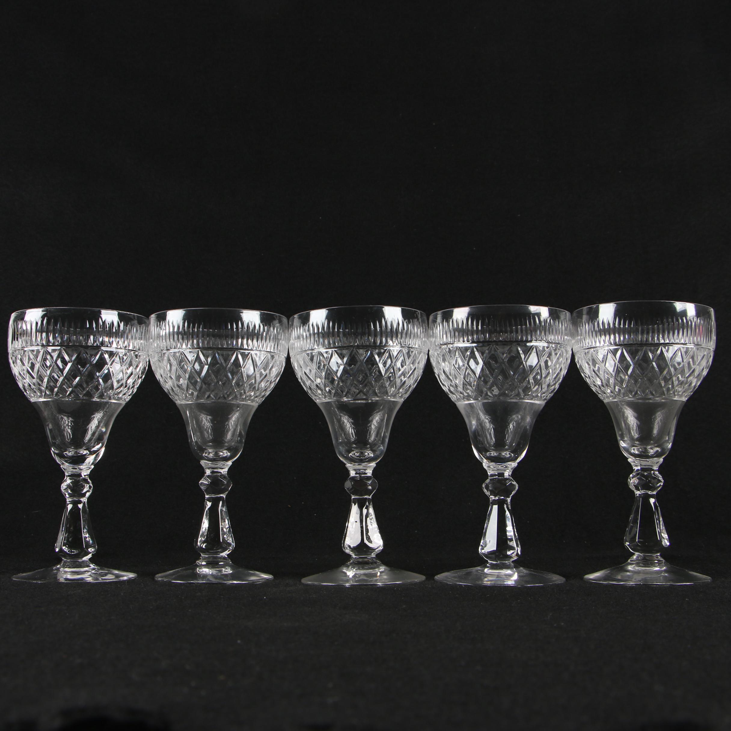 Bryce Crystal Stemware with Diamond Pattern