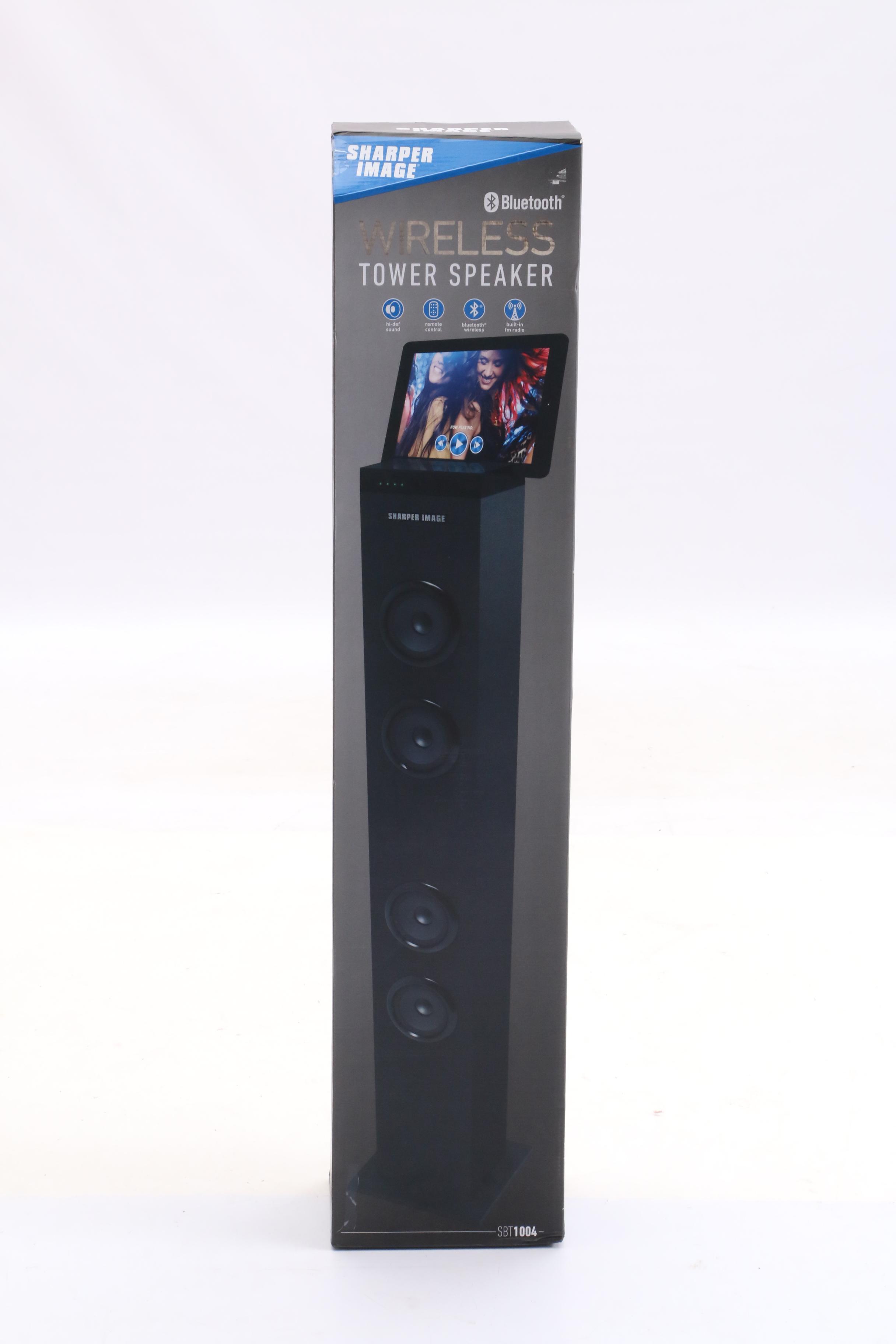 Singing Machine Karaoke System and Sharper Image Tower Speaker
