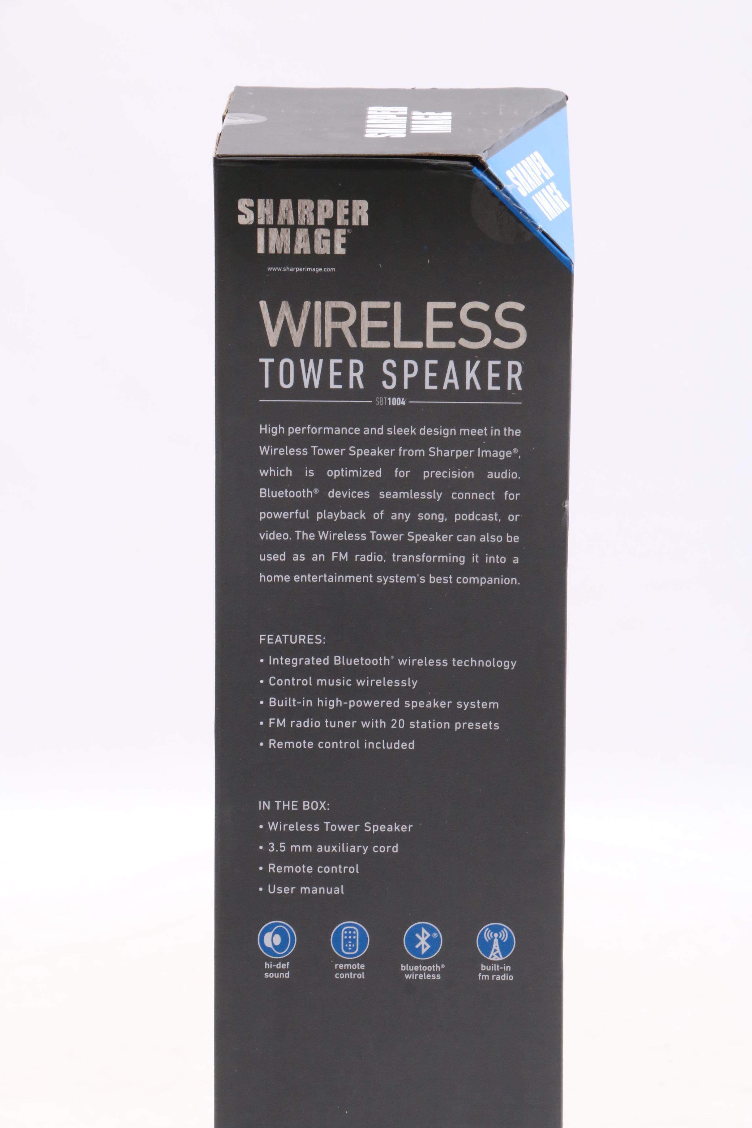 Singing Machine Karaoke System and Sharper Image Tower Speaker