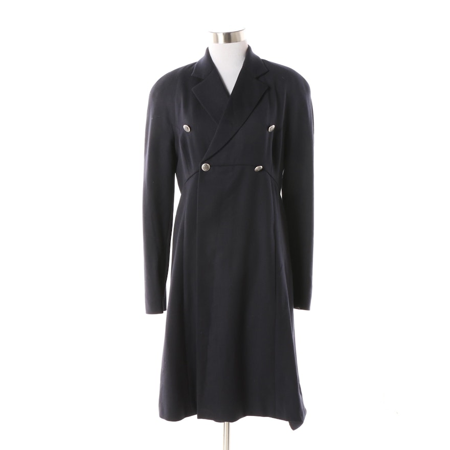 Women's Vintage Michael Kors Double-Breasted Wool Empire Waist Dress Jacket