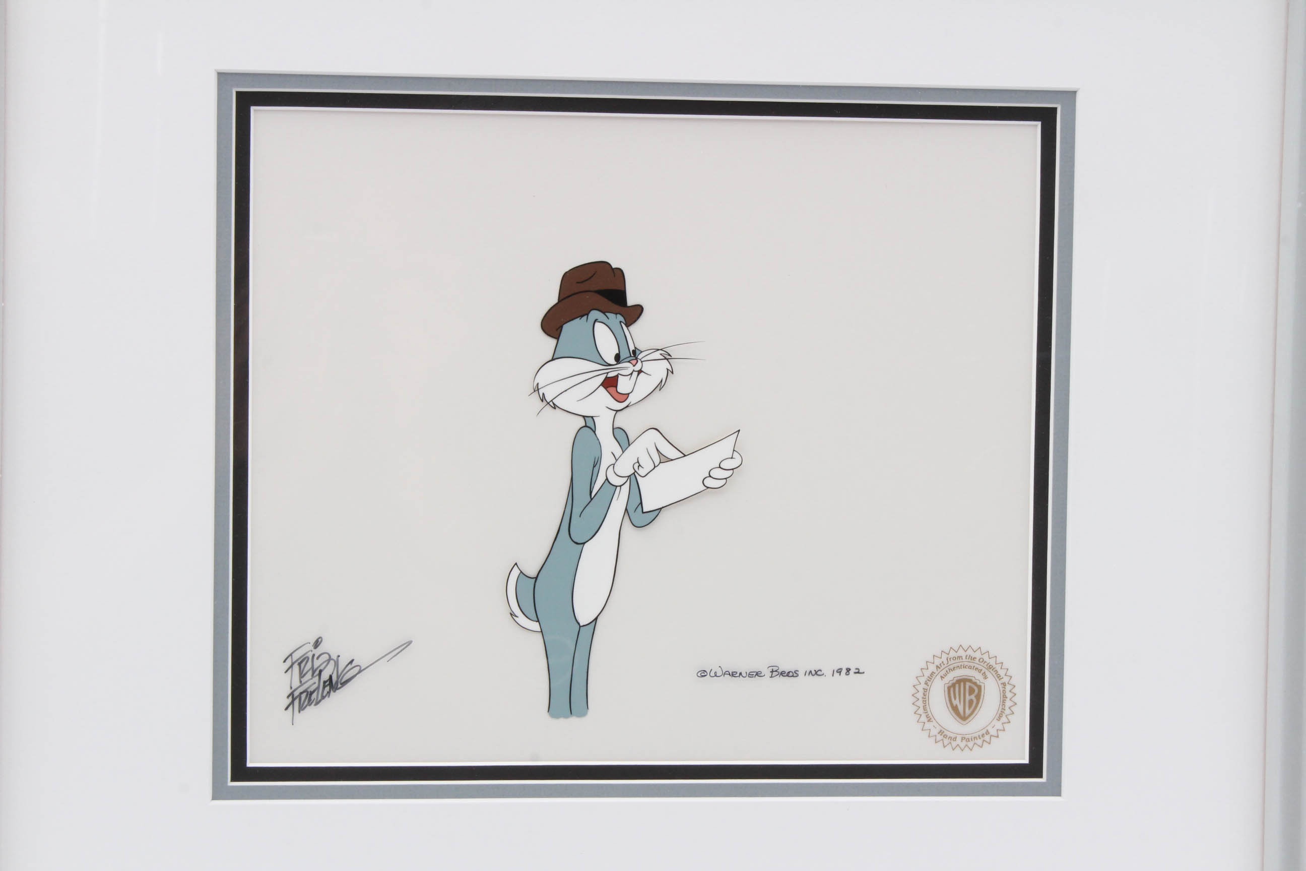 Friz Freleng Signed 1982 Limited Edition Animation Cel "Bugs Bunny"