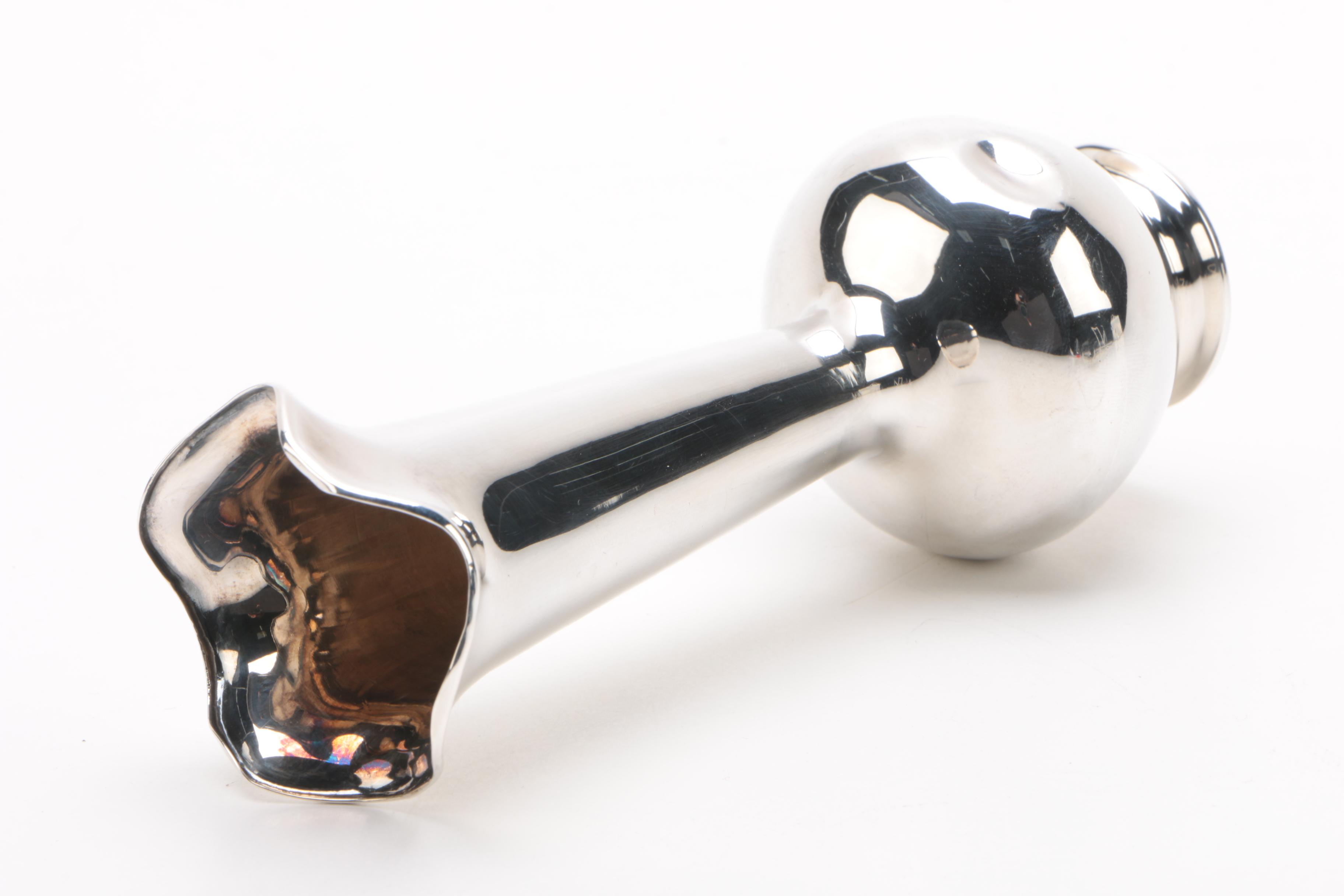 Wilhelm Binder German 835 Silver Vase, Early 20th Century