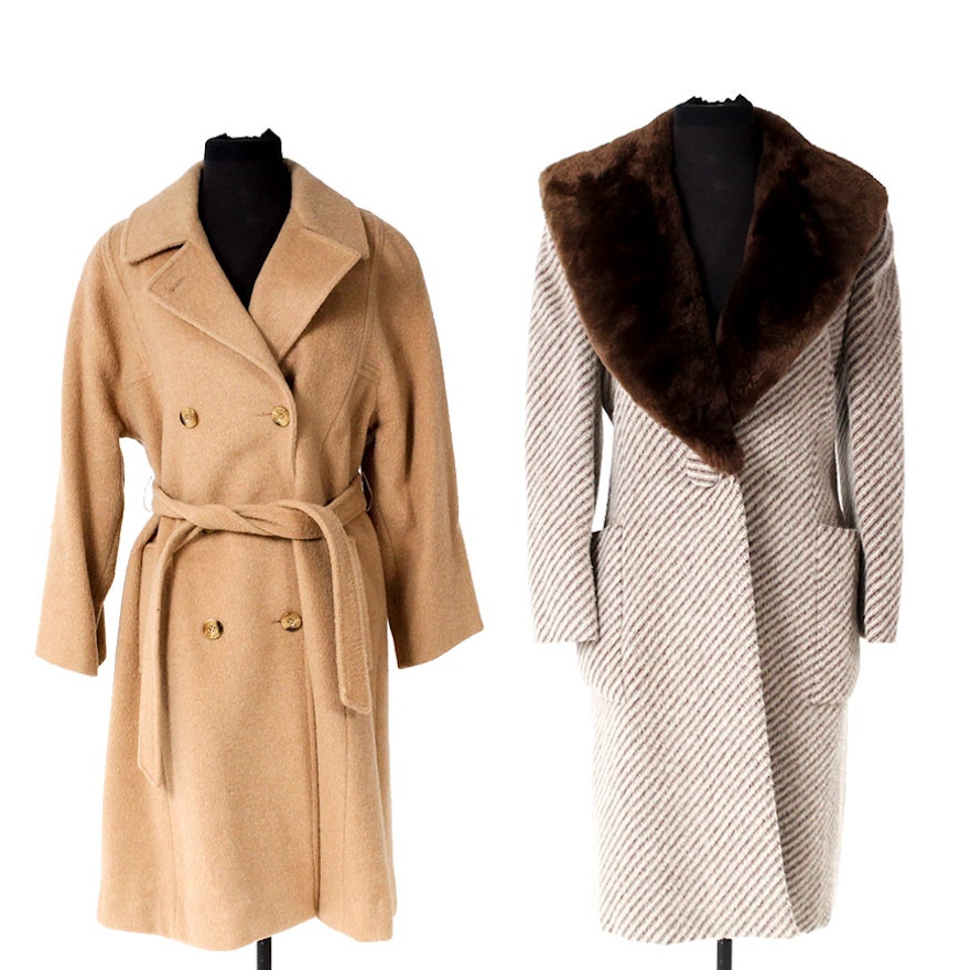 Women's Vintage Wool Winter Coats