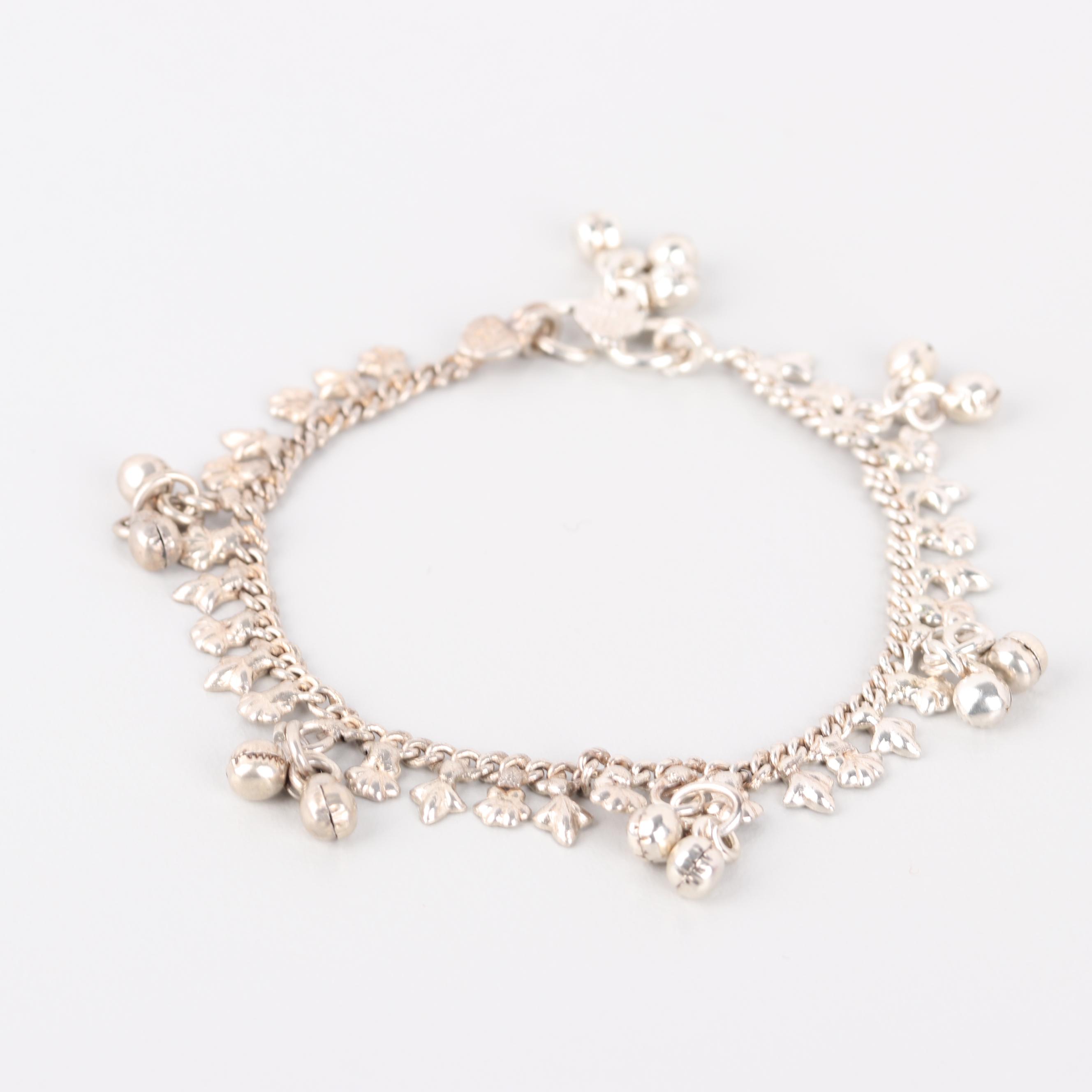 Sterling Silver Ring and 900 Silver Bracelet