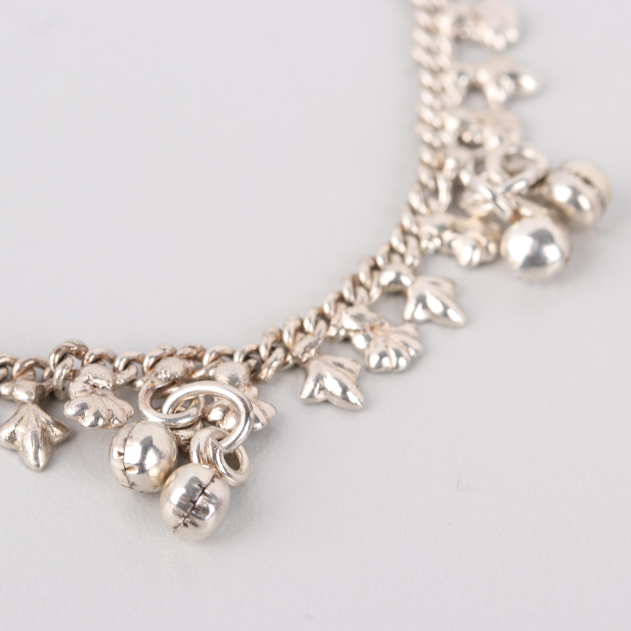 Sterling Silver Ring and 900 Silver Bracelet