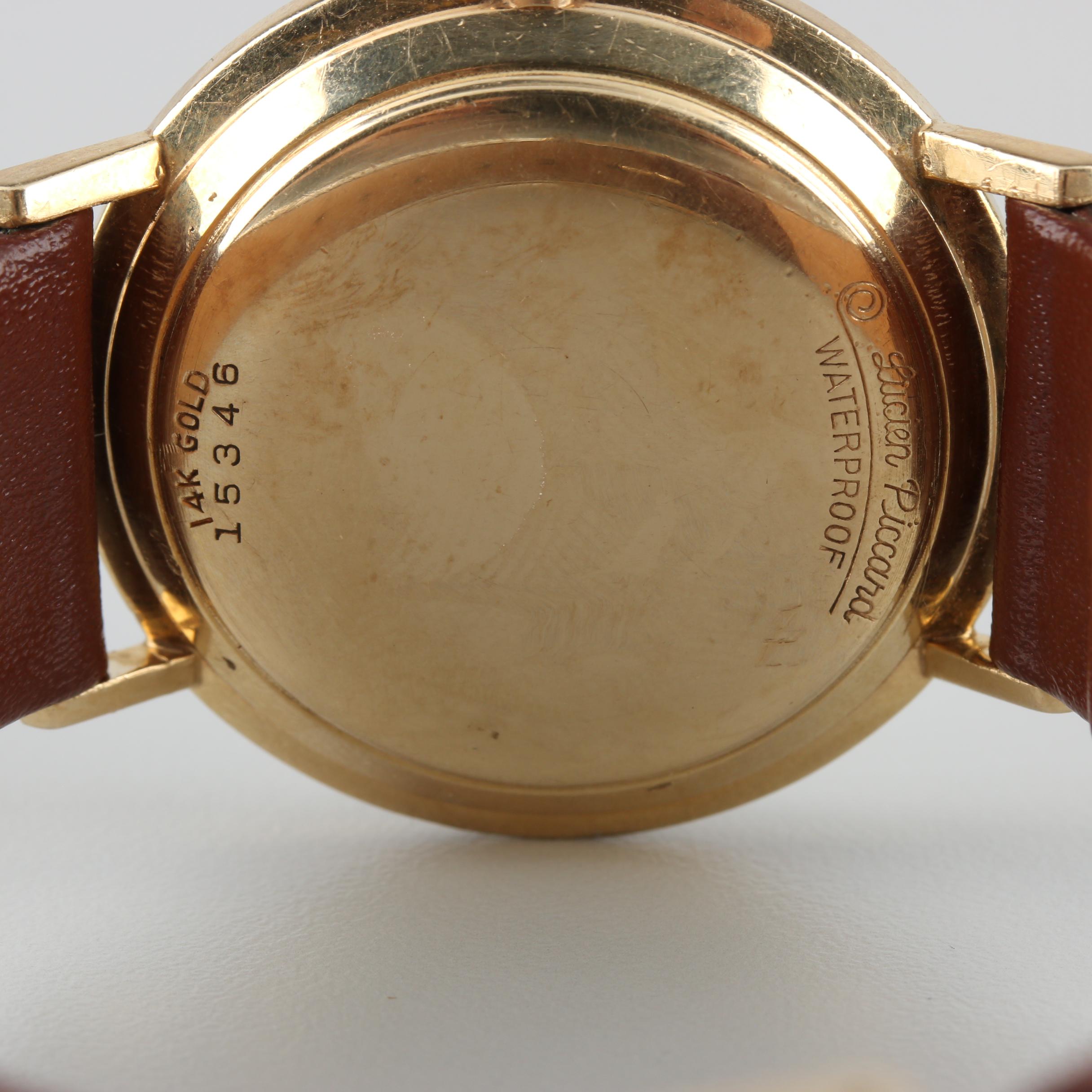 Lucien Piccard 14K Yellow Gold "Sea Shark" Automatic Watch