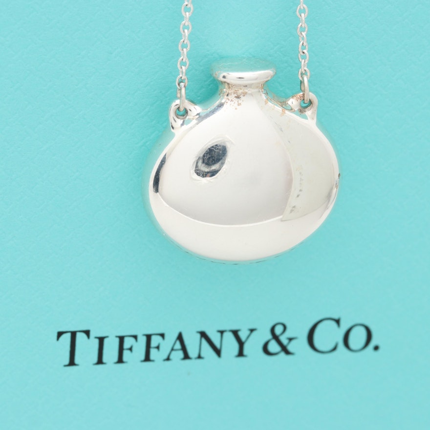 Elsa Peretti for Tiffany & Co. Sterling Silver Bottle Station Pendant Necklace