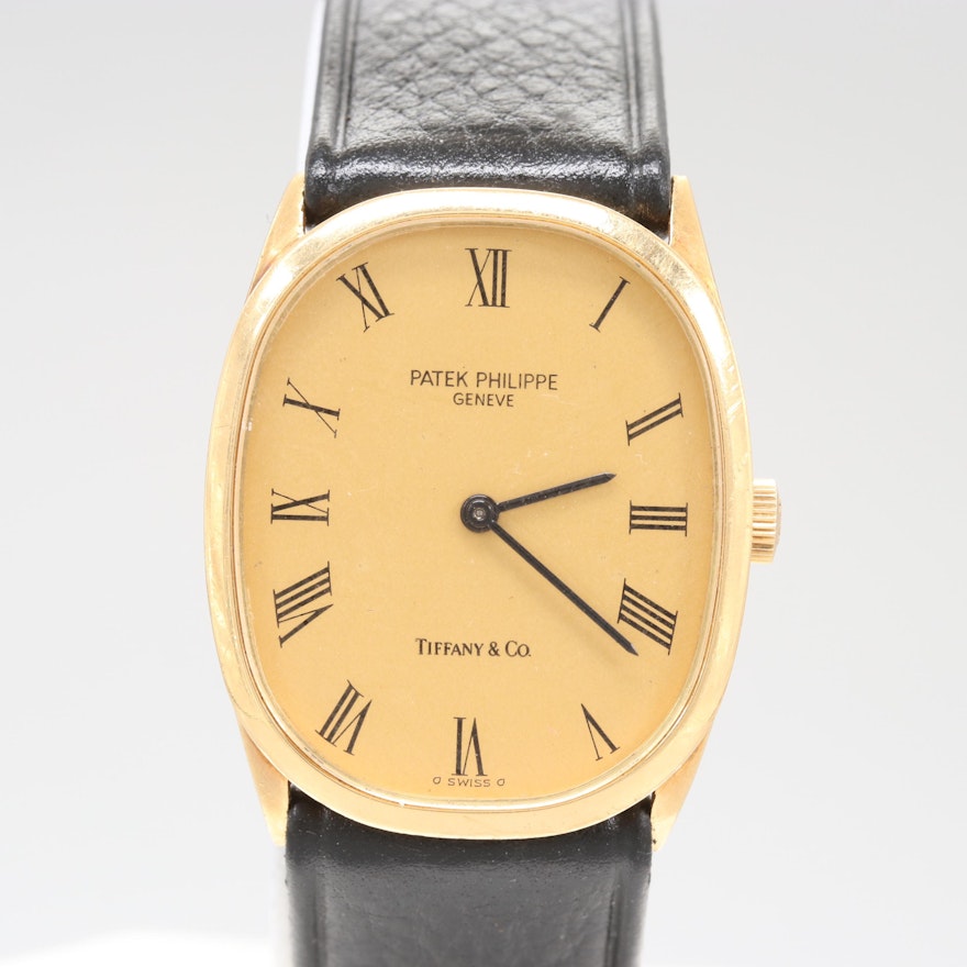 Vintage Patek Philippe for Tiffany & Co. Golden Ellipse Wristwatch