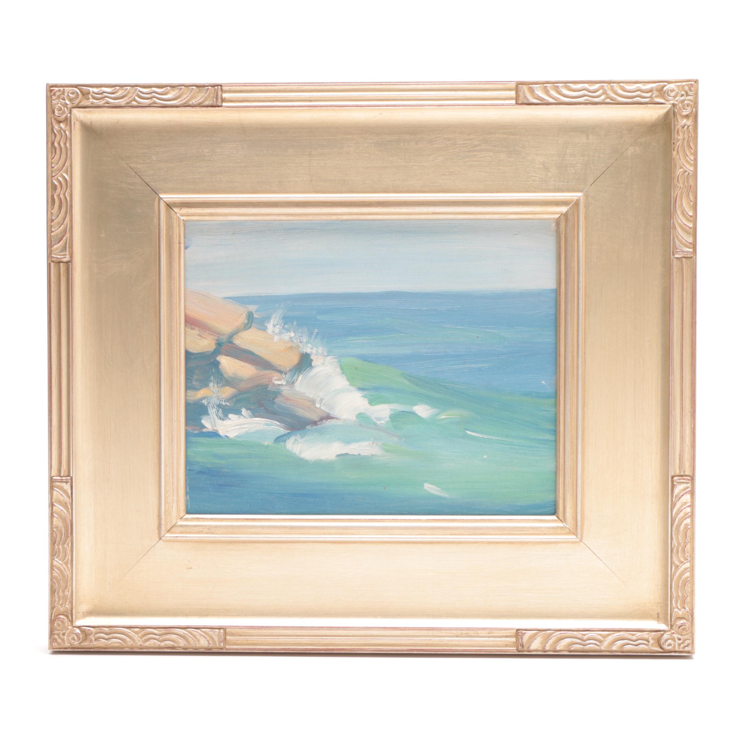 Coastal Landscape Oil Painting