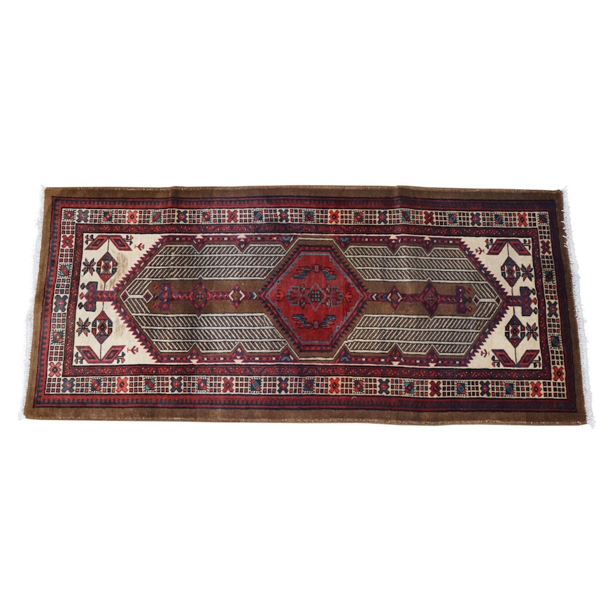 Hand-Knotted Persian Sarab Rug
