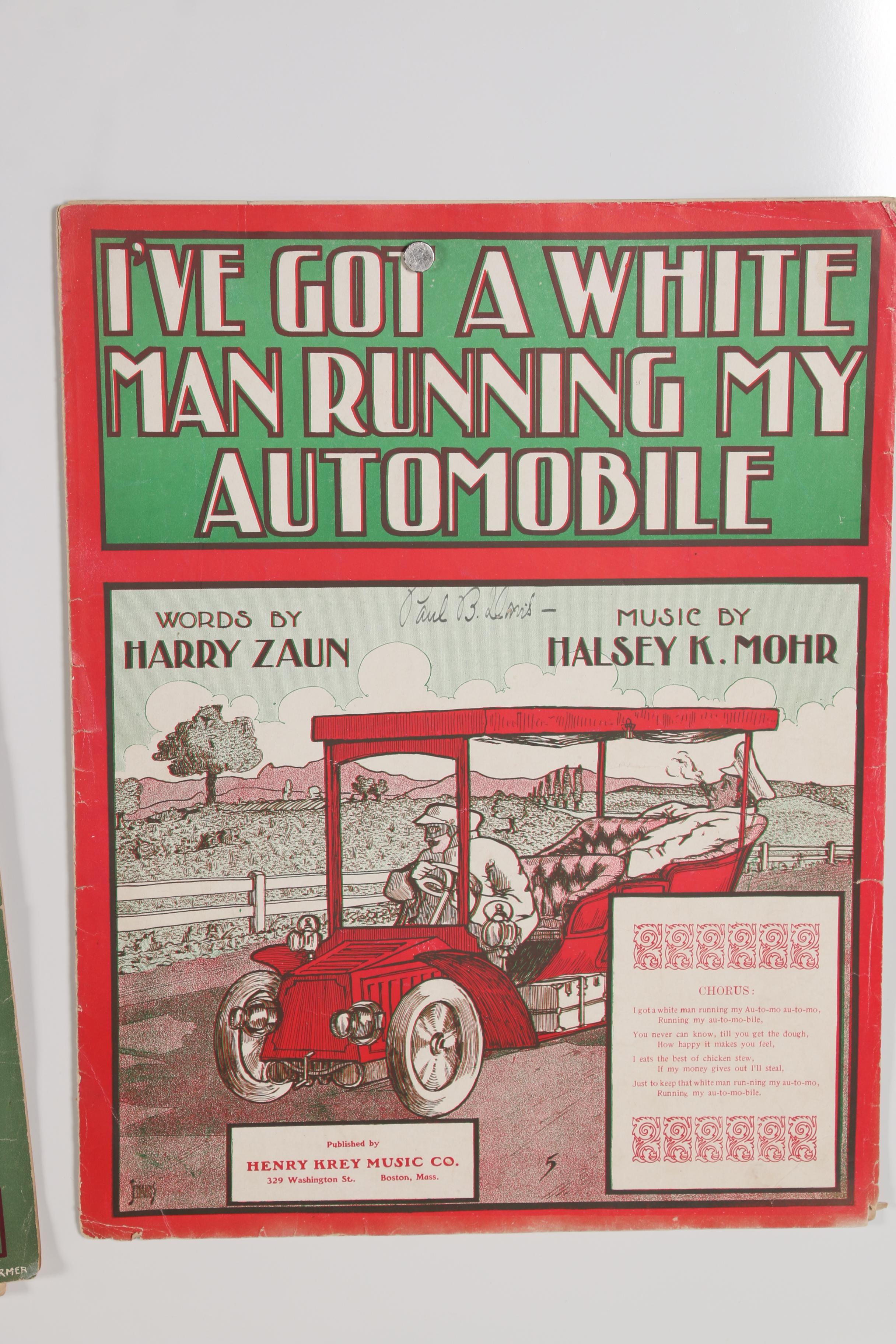 Early 20th Century Sheet Music