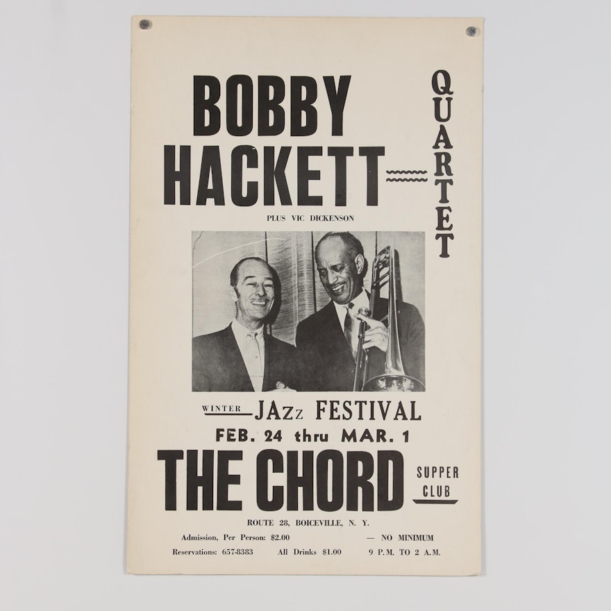 Bobby Hackett Quartet Festival Poster