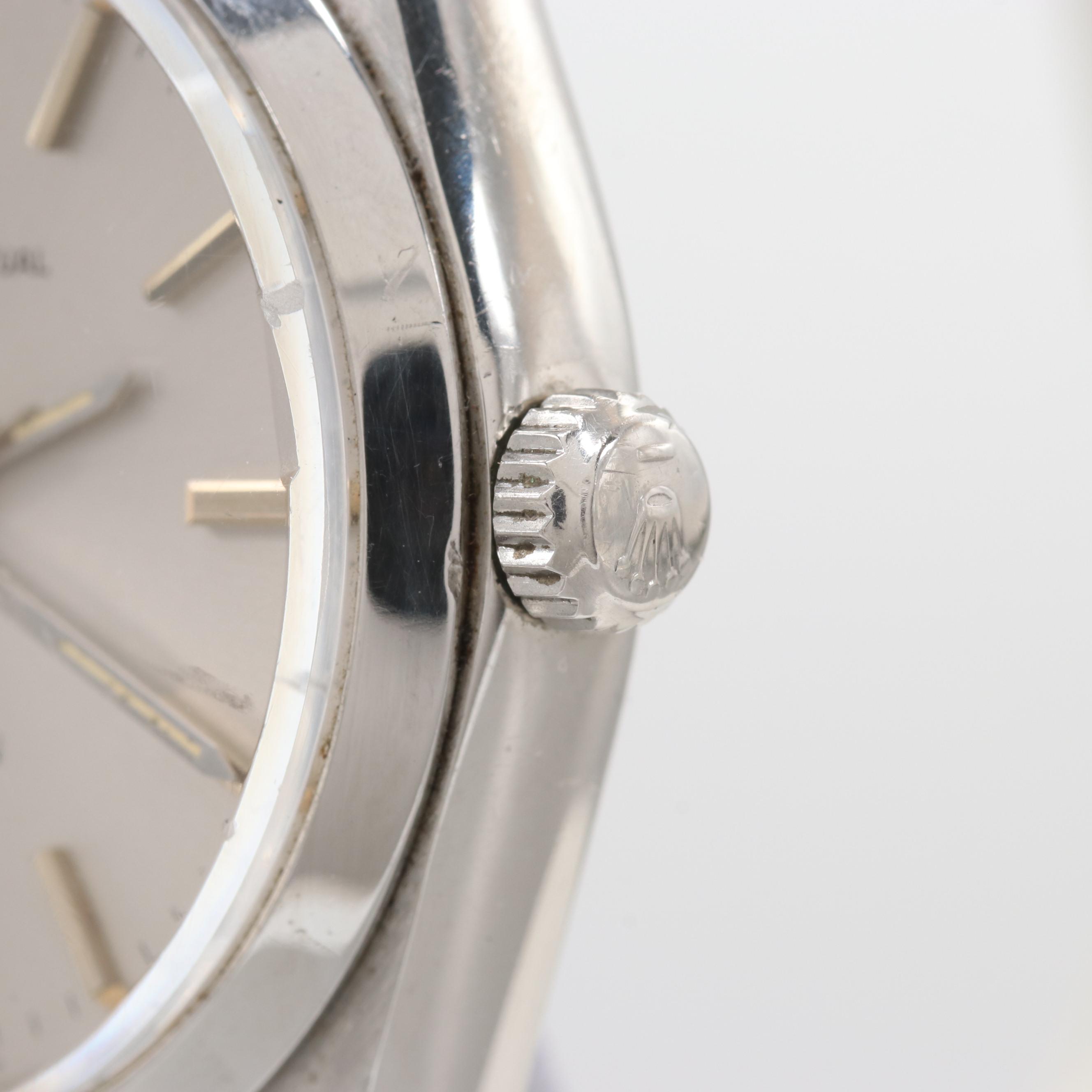 Vintage Rolex Air-King 5500 Stainless Steel Watch