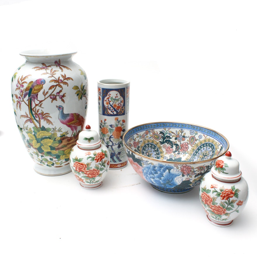 Andrea by Sadek Asian Vases, Ginger Jars, and Serving Bowl